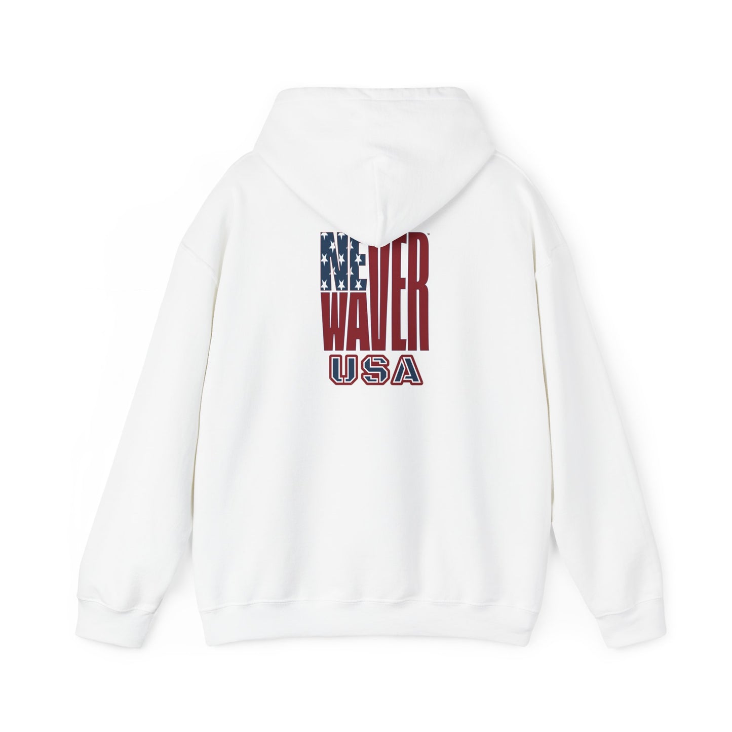 Never Waver USA Unisex Heavy Blend™ Hooded Sweatshirt