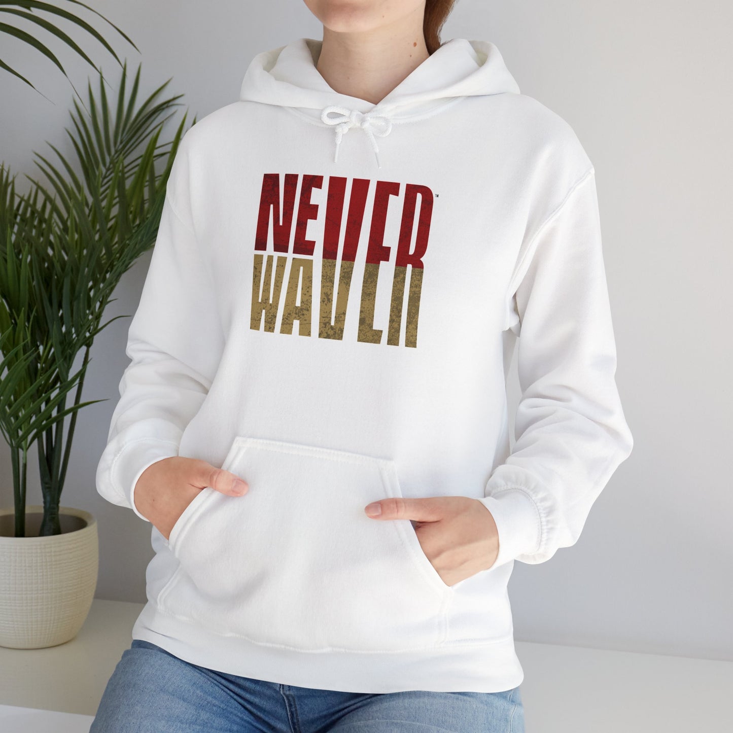 San Francisco Fans Never Waver Unisex Heavy Blend™ Hooded Sweatshirt