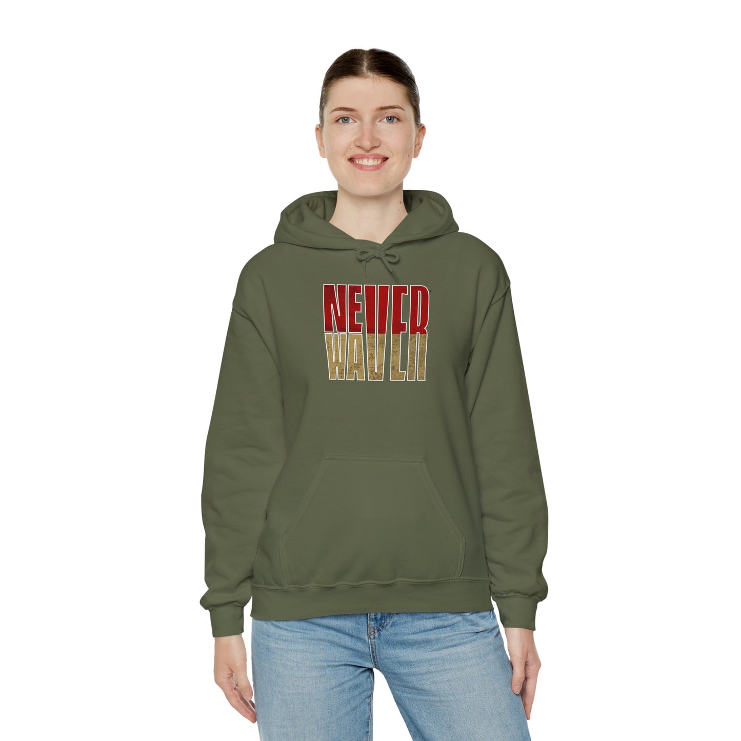 San Francisco Fans Never Waver Unisex Heavy Blend™ Hooded Sweatshirt