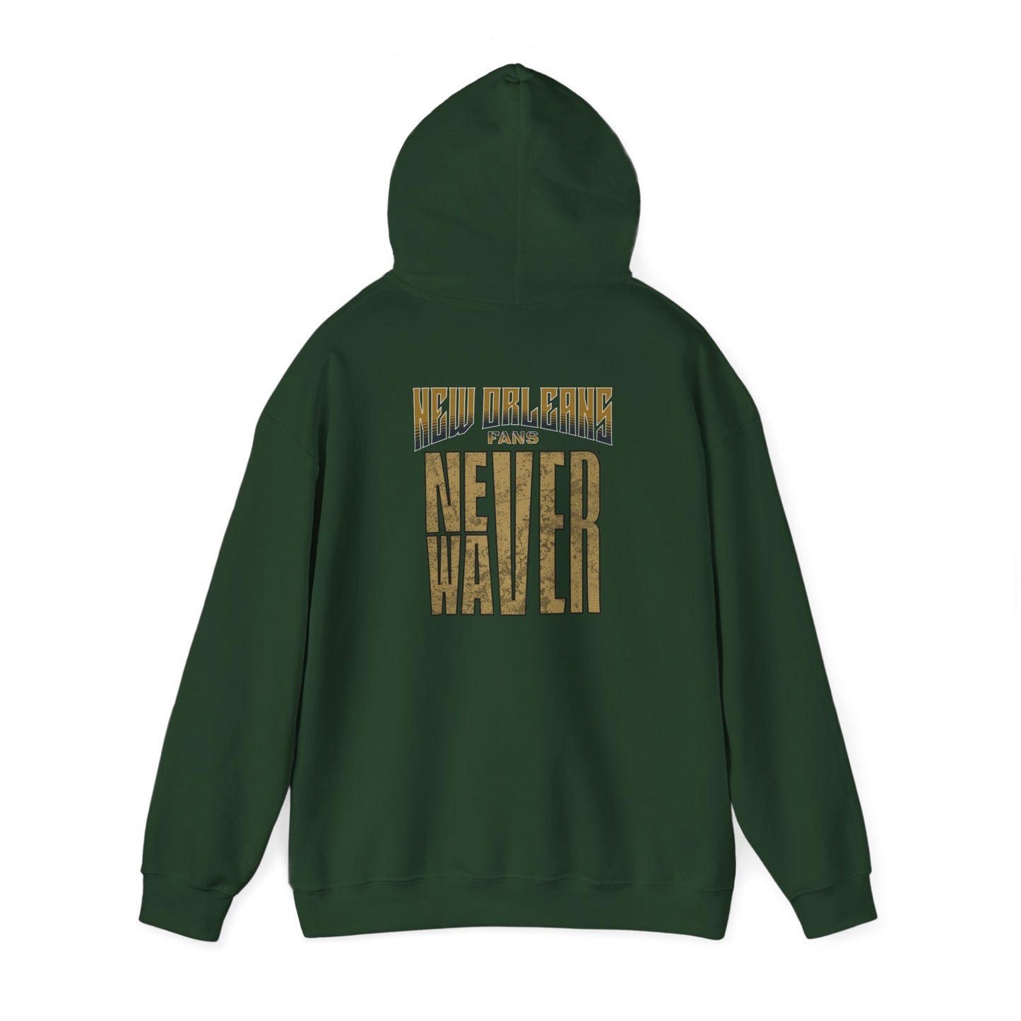 New Orleans Fans Never Waver Unisex Heavy Blend™ Hooded Sweatshirt