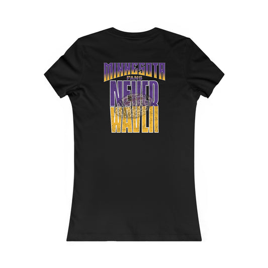 Minnesota Fans Never Waver W-Leopard Football Women's Favorite Tee