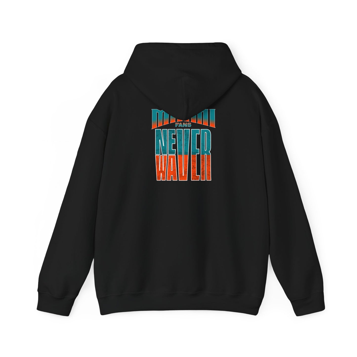 Miami Fans Never Waver Unisex Heavy Blend™ Hooded Sweatshirt