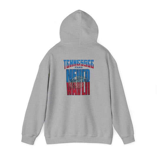 Tennessee Fans Never Waver W-Leopard Football Unisex Heavy Blend™ Hooded Sweatshirt