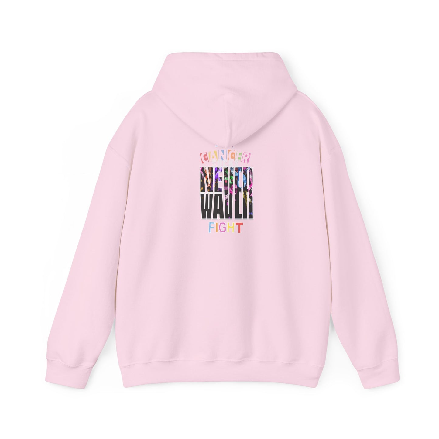 Never Waver All Cancer Sucks  Ribbons Unisex Heavy Blend™ Hooded Sweatshirt