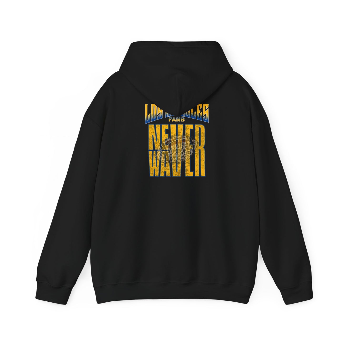 Los Angeles Fans Never Waver W-Leopard Football Unisex Heavy Blend™ Hooded Sweatshirt