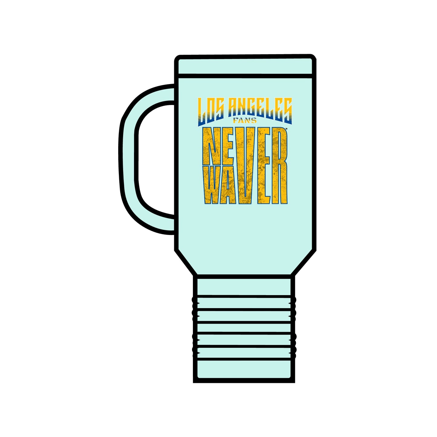 Los Angeles Fans Never Waver Insulated Travel Mug, 40oz