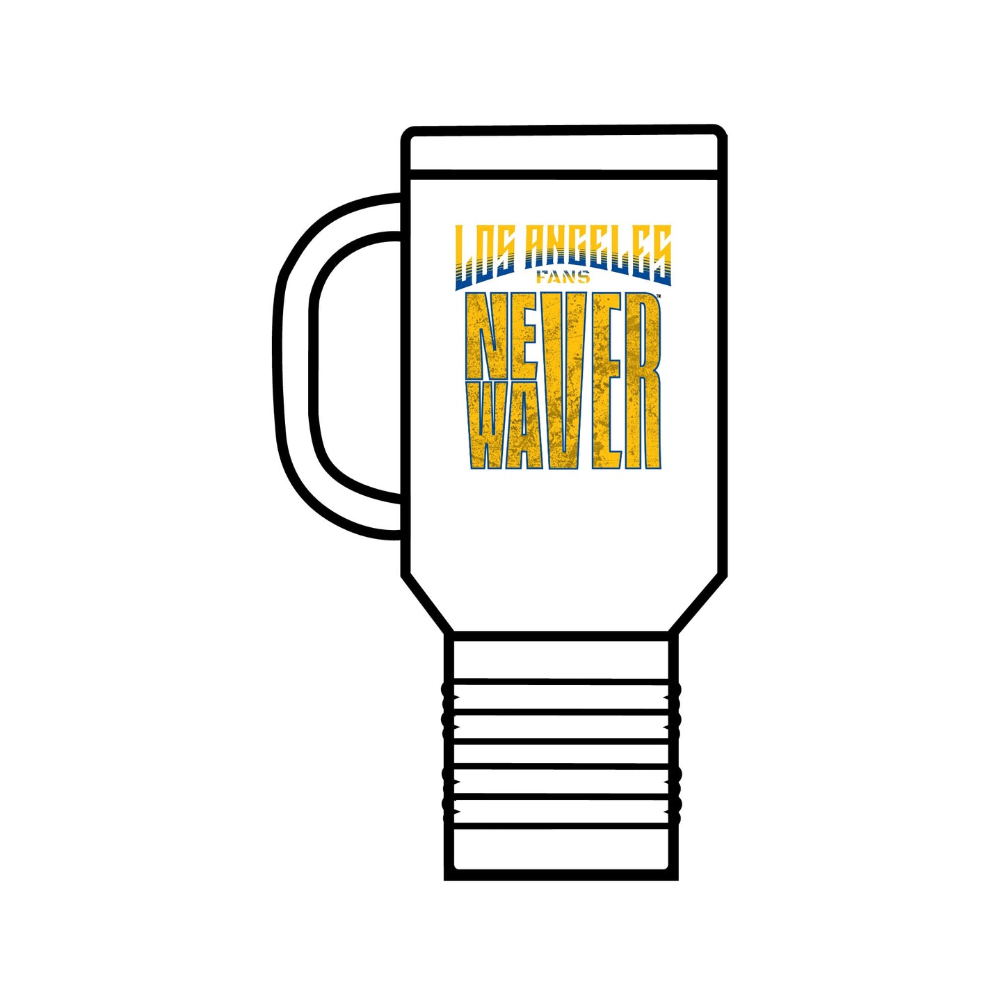 Los Angeles Fans Never Waver Insulated Travel Mug, 40oz