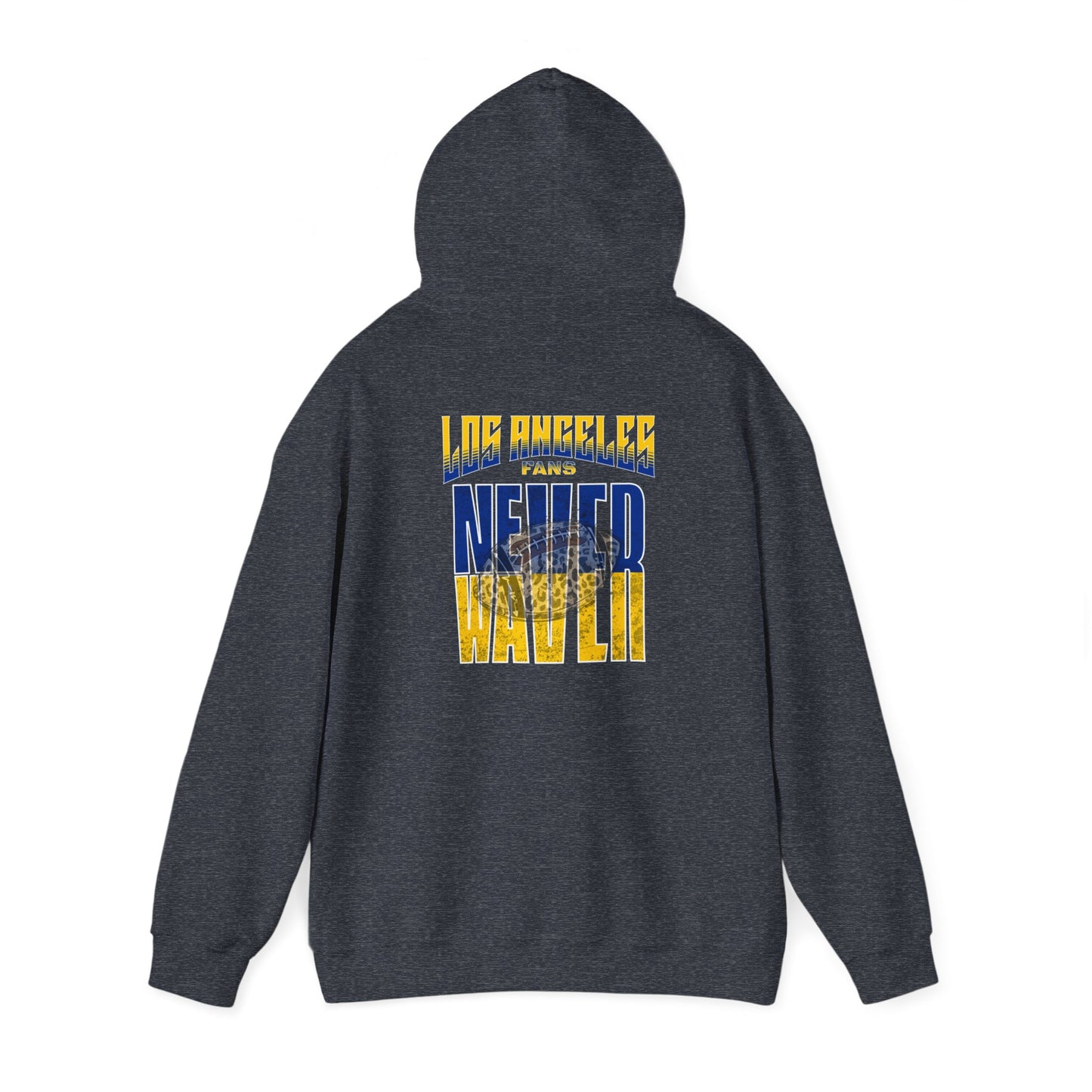 Los Angeles Fans Never Waver W-Leopard Football Unisex Heavy Blend™ Hooded Sweatshirt