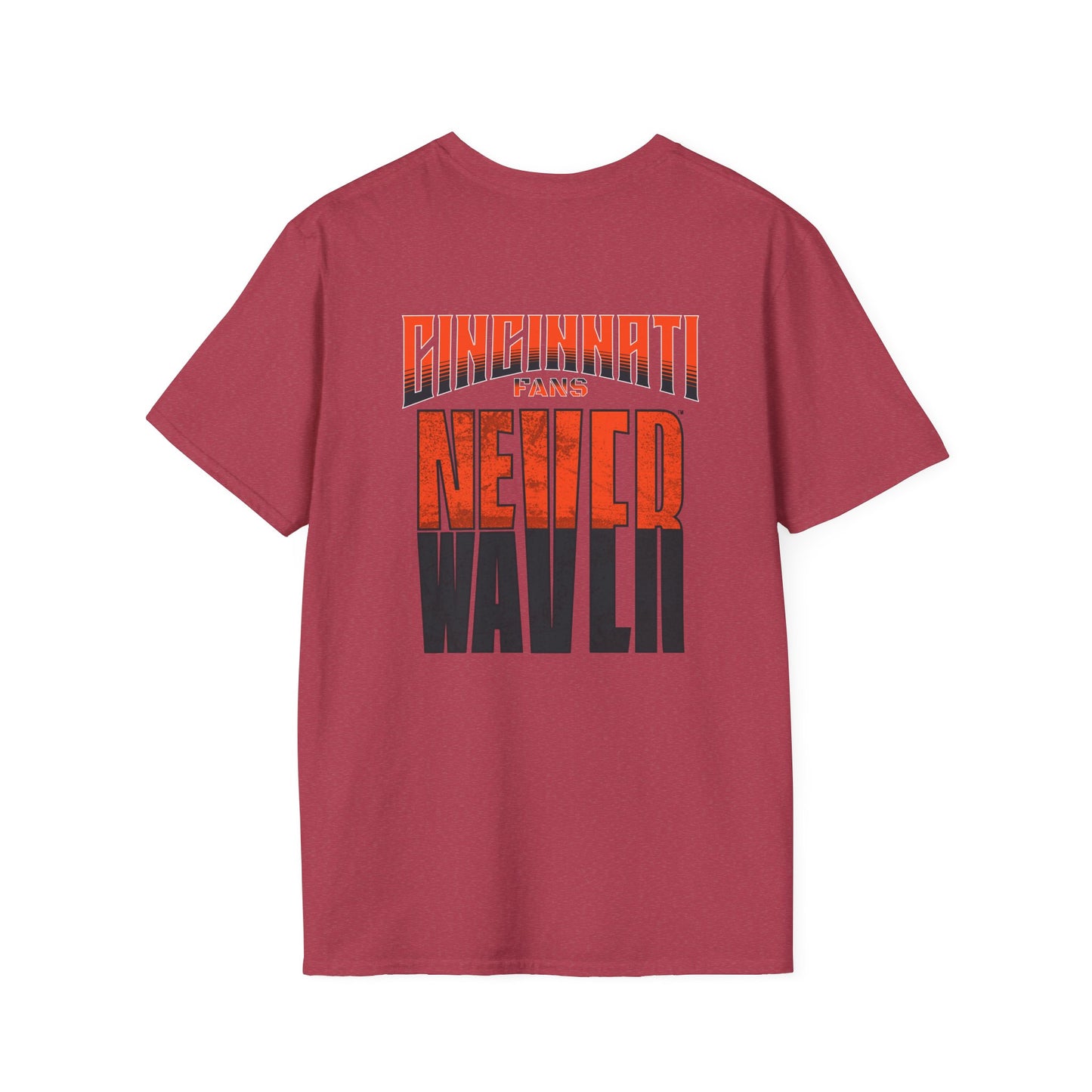 Cincinnati Fans Never Waver Unisex Softstyle T-Shirt