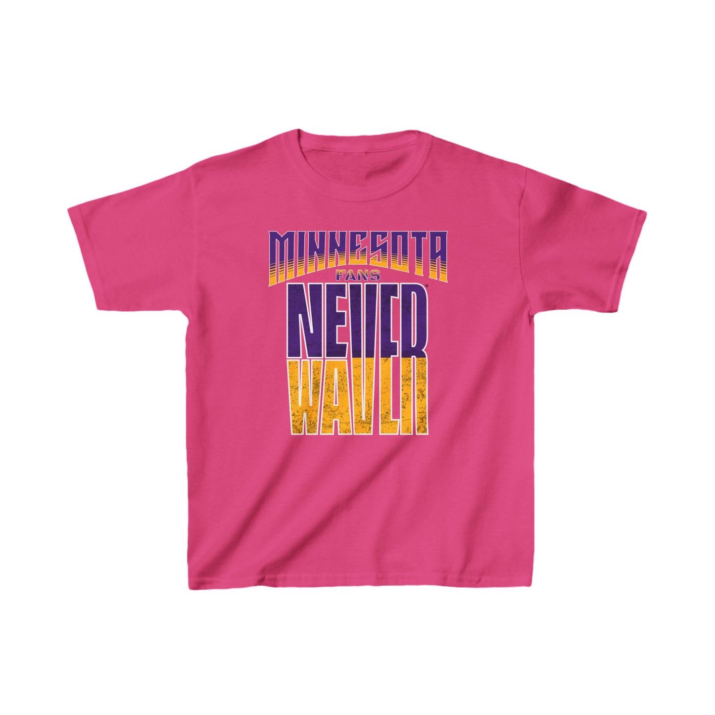 Minnesota Fans Never Waver Kids Heavy Cotton™ Tee