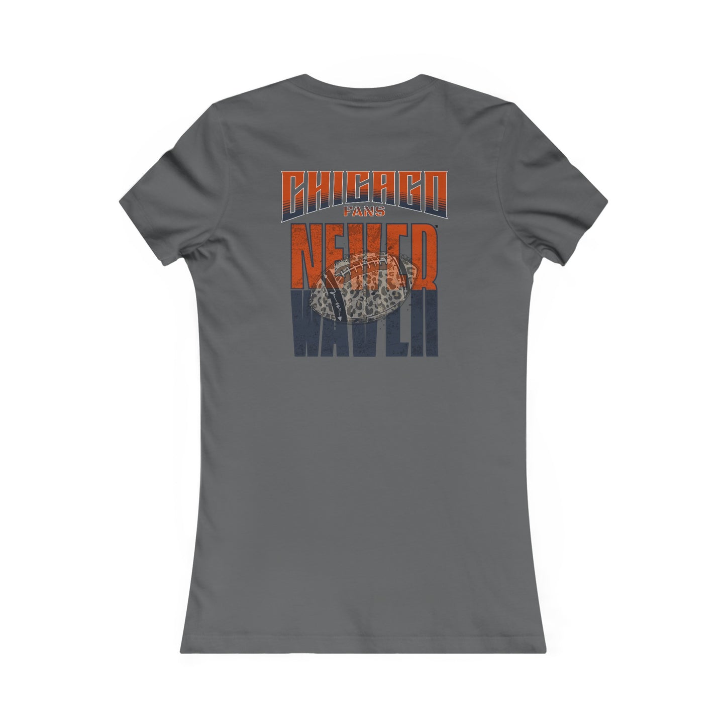 Chicago Fans Never Waver W-Leopard Football Women's Favorite Tee