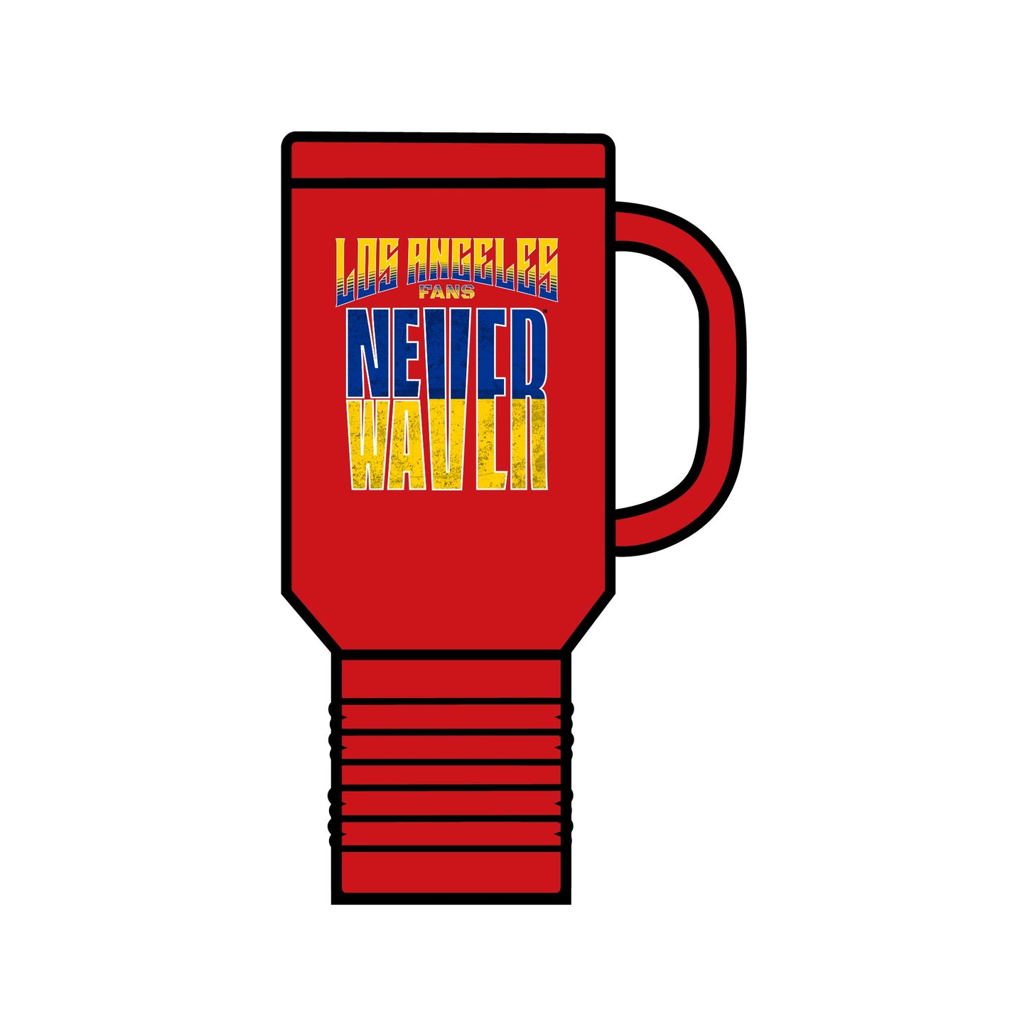 Los Angeles Fans Never Waver Insulated Travel Mug, 40oz