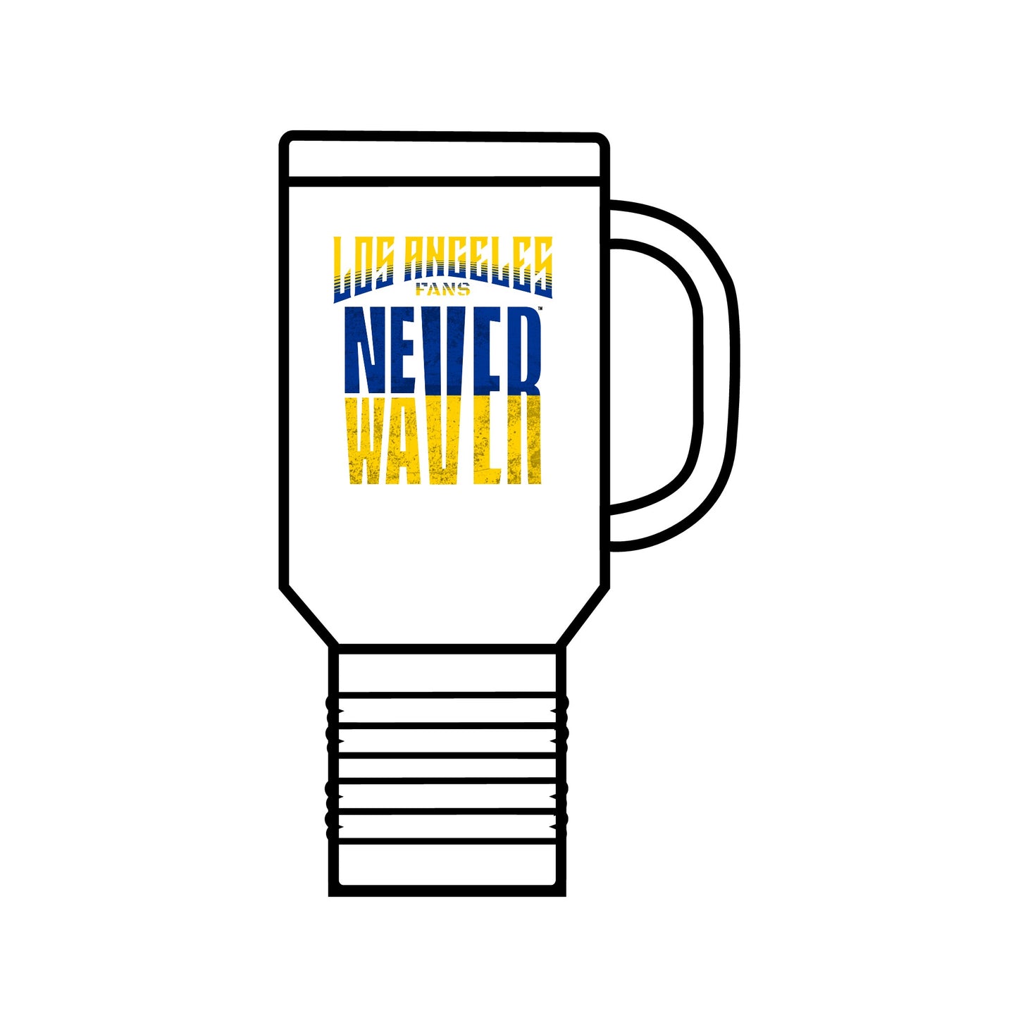 Los Angeles Fans Never Waver Insulated Travel Mug, 40oz