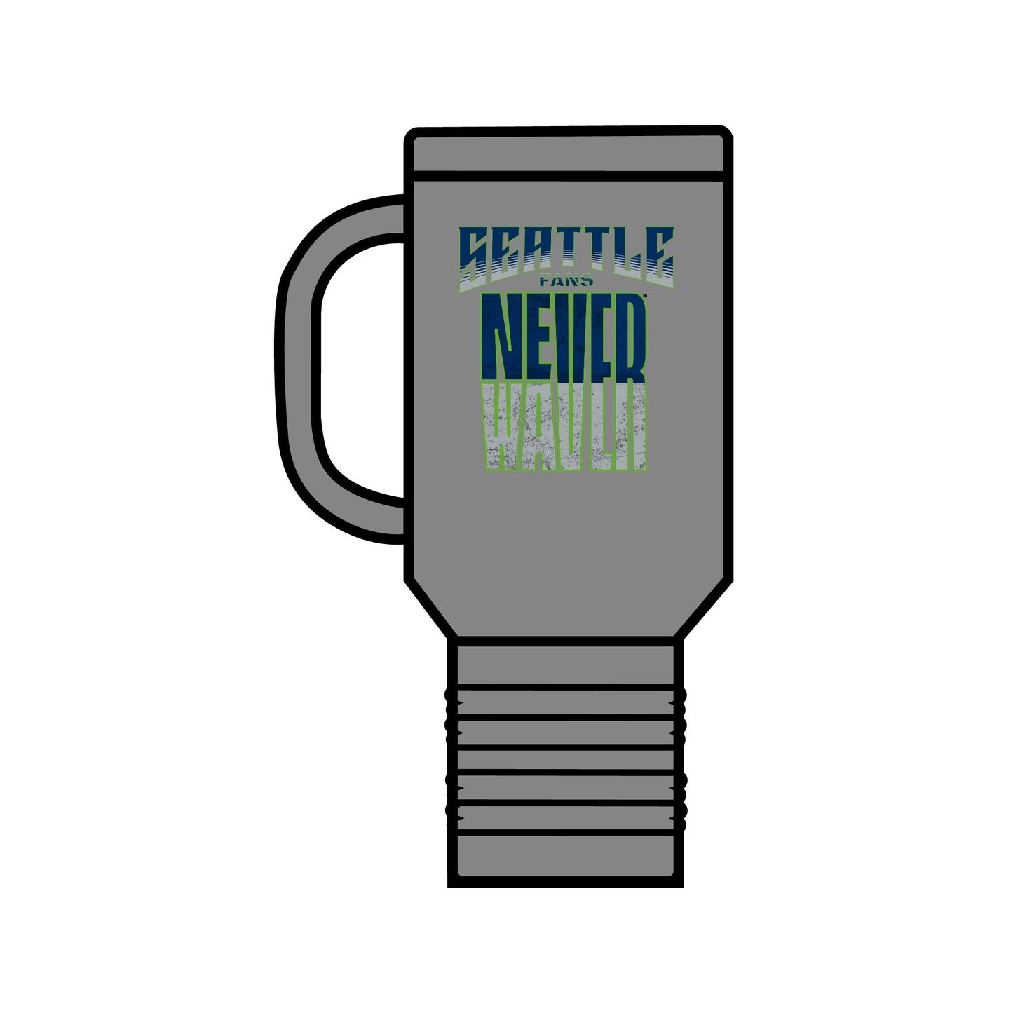 Seattle Fans Never Waver Insulated Travel Mug, 40oz