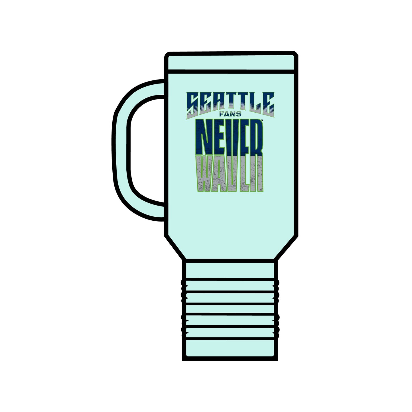 Seattle Fans Never Waver Insulated Travel Mug, 40oz