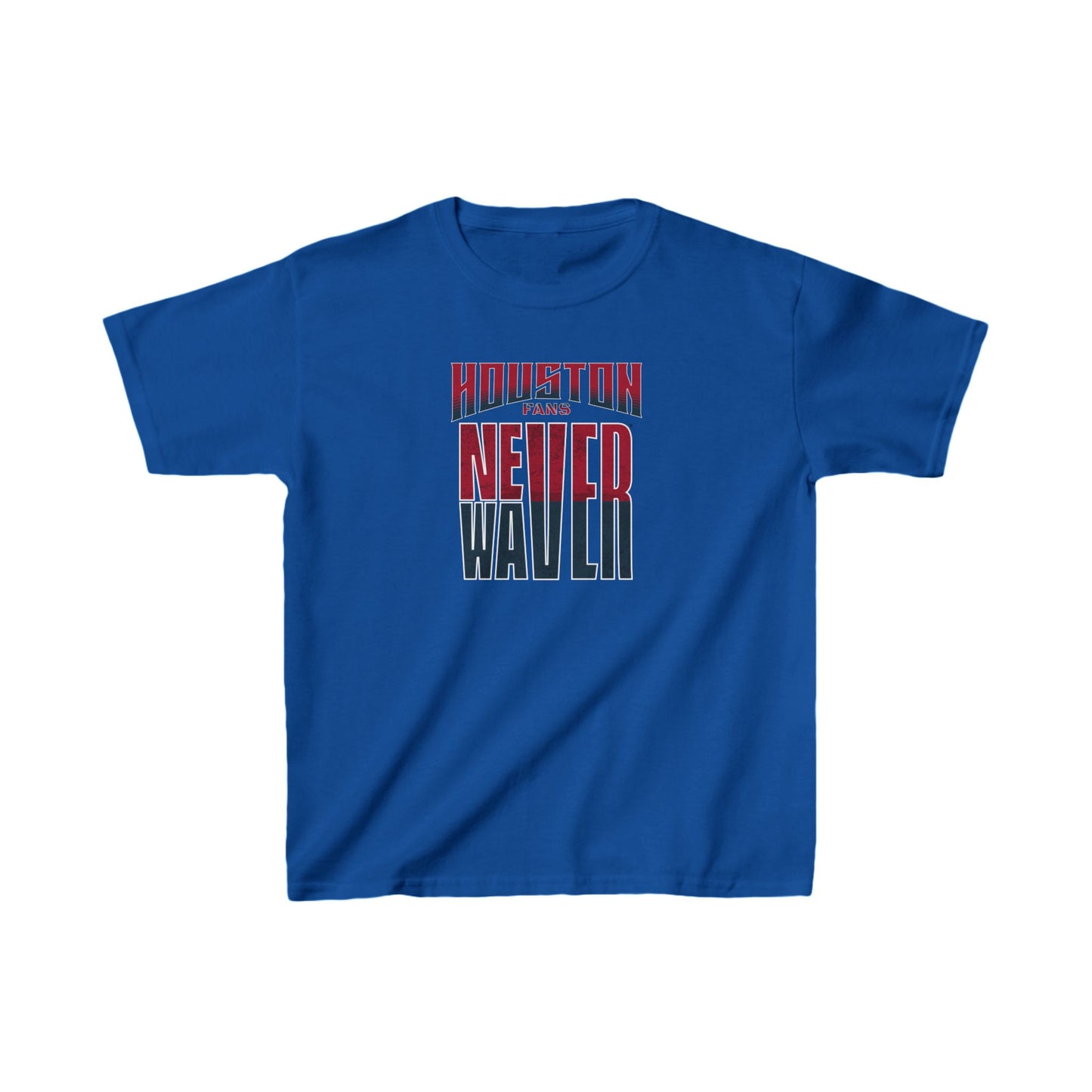 Huston Fans Never Waver Kids Heavy Cotton™ Tee