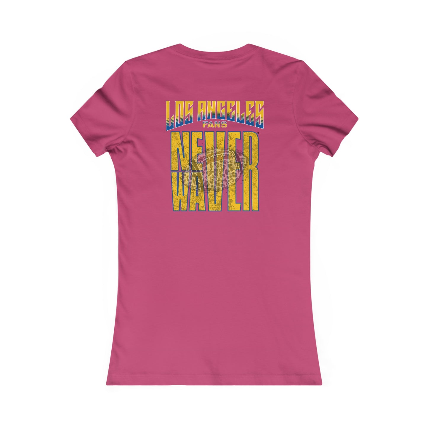 Los Angeles Fans Never Waver W-Leopard Football Women's Favorite Tee