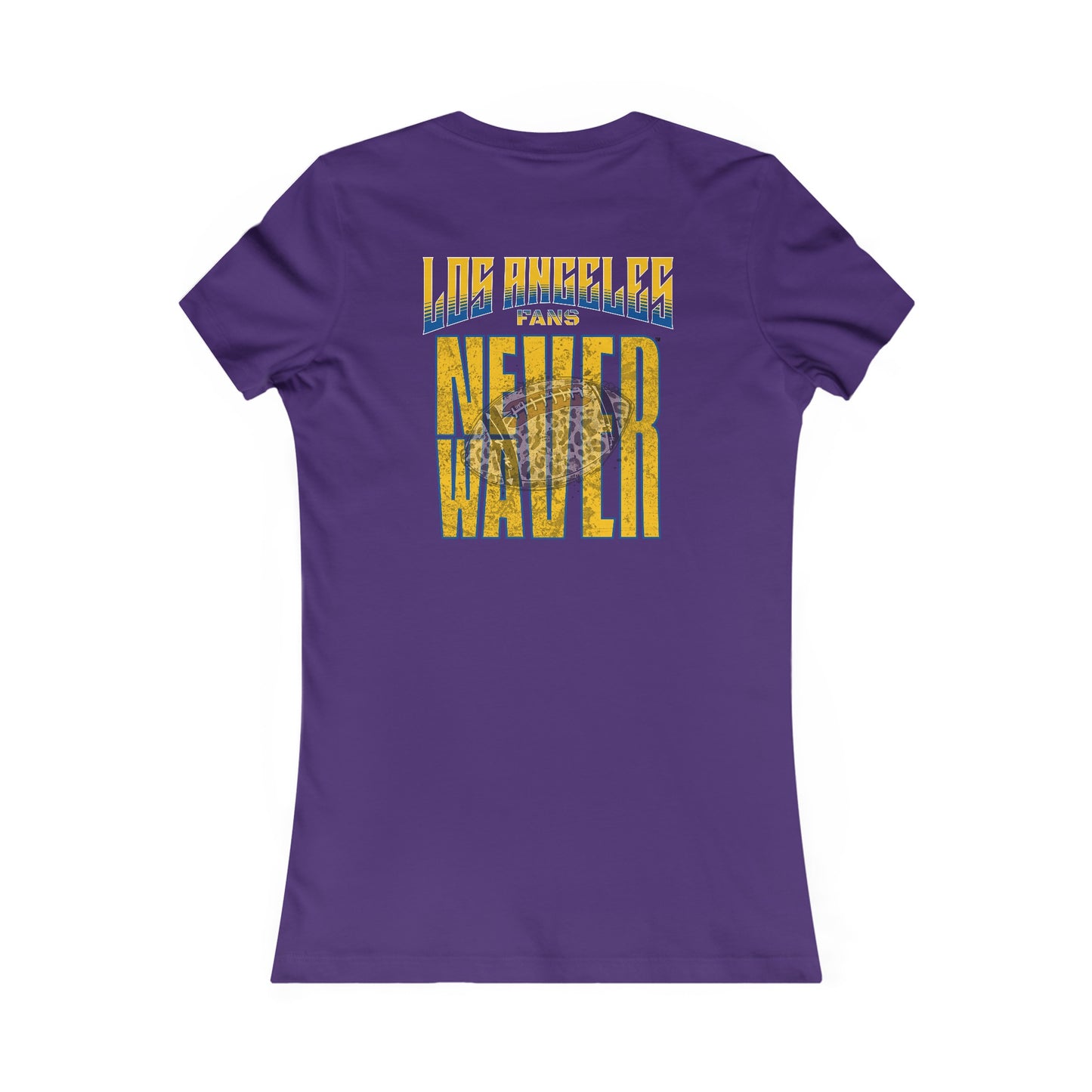 Los Angeles Fans Never Waver W-Leopard Football Women's Favorite Tee