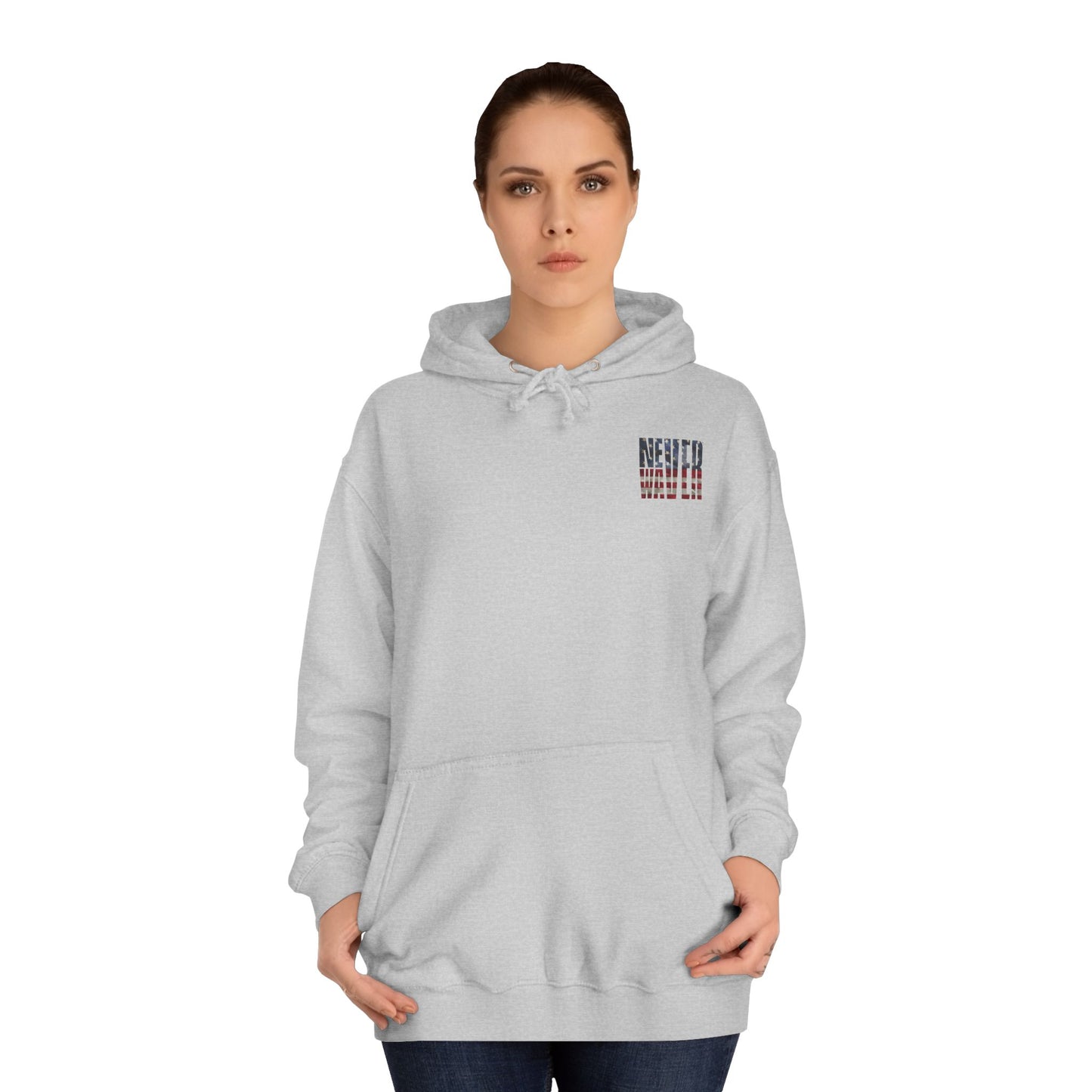 Never Waver Definition Unisex College Hoodie