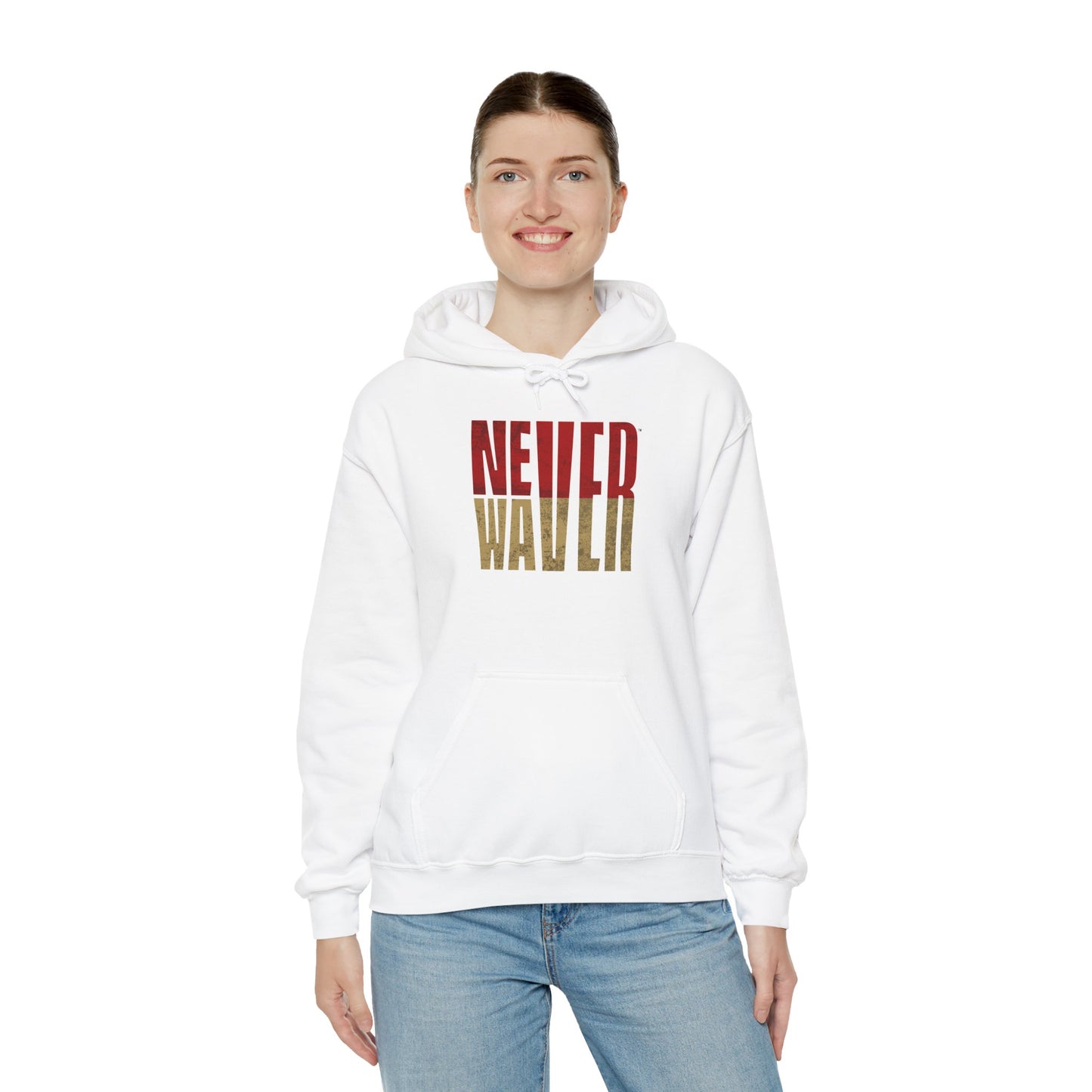 San Francisco Fans Never Waver Unisex Heavy Blend™ Hooded Sweatshirt