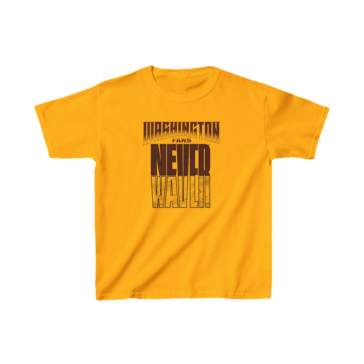 Washington Fans Never Waver Kids Heavy Cotton™ Tee