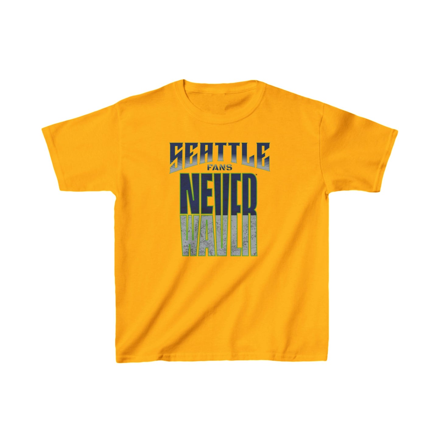 Seattle Fans Never Waver Kids Heavy Cotton™ Tee