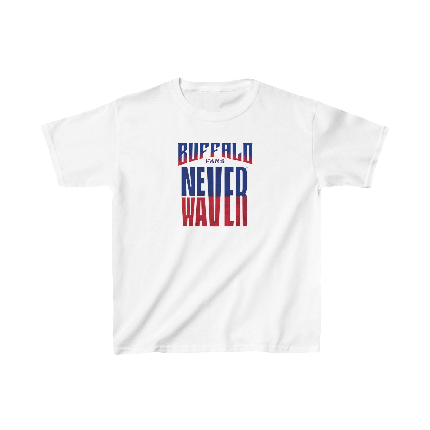 Buffalo Fans Never Waver Kids Heavy Cotton™ Tee