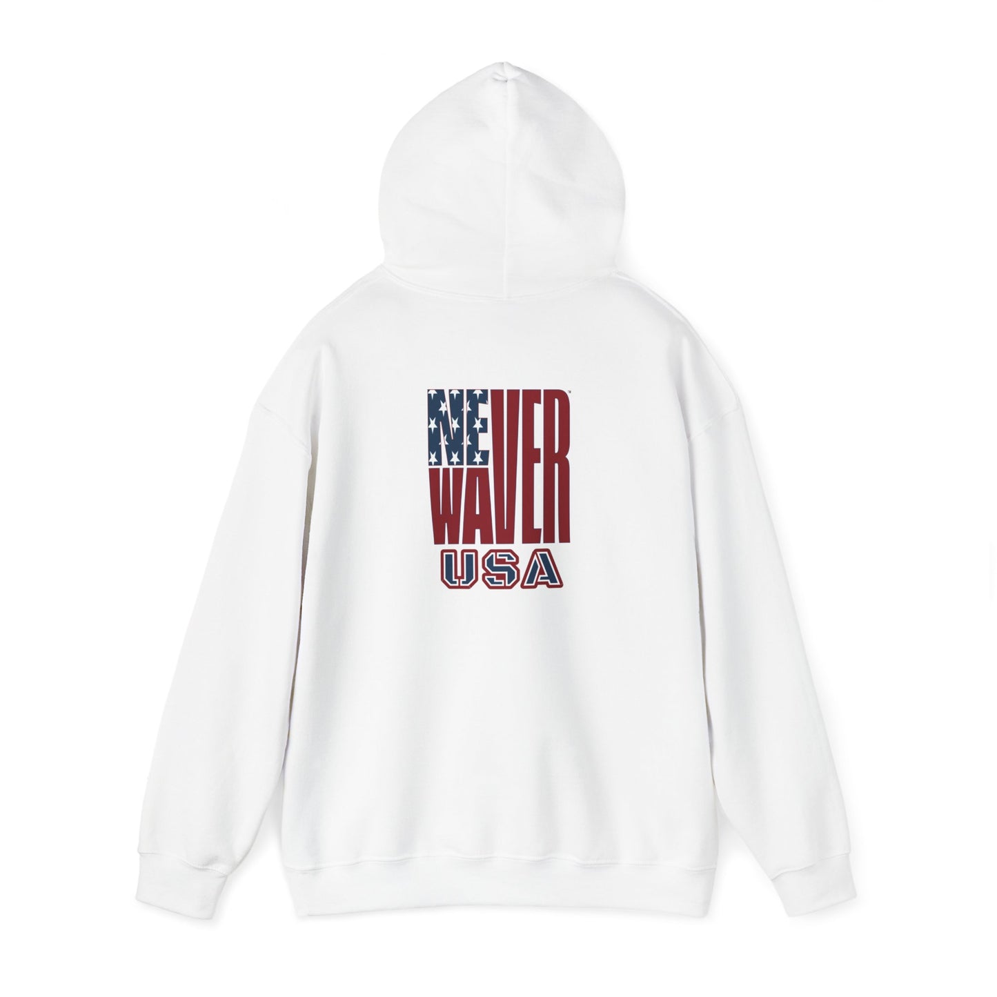 Never Waver USA Unisex Heavy Blend™ Hooded Sweatshirt