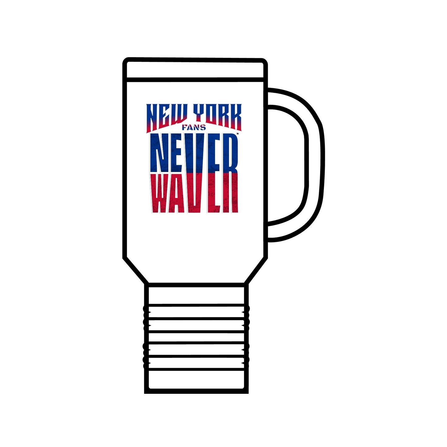 New York Fans Never Waver Insulated Travel Mug, 40oz