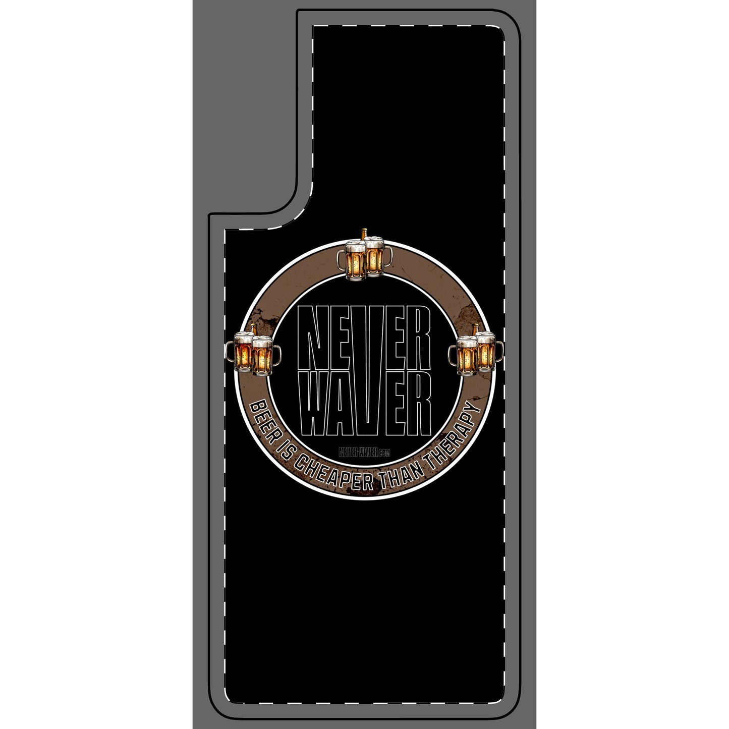 Never Waver Phone Skin - Beer Lover's Accessory