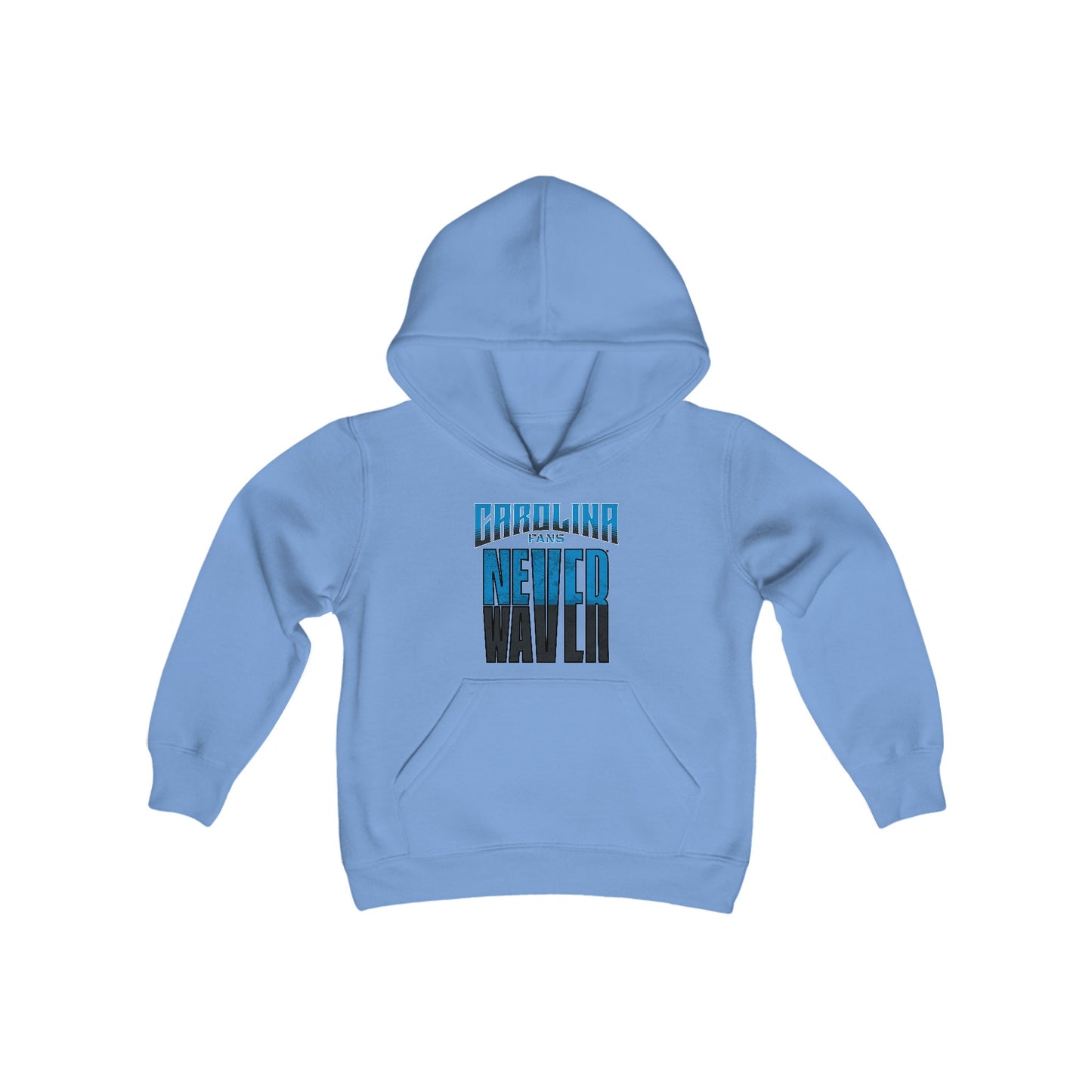 Carolina Fans Never Waver Youth Heavy Blend Hooded Sweatshirt