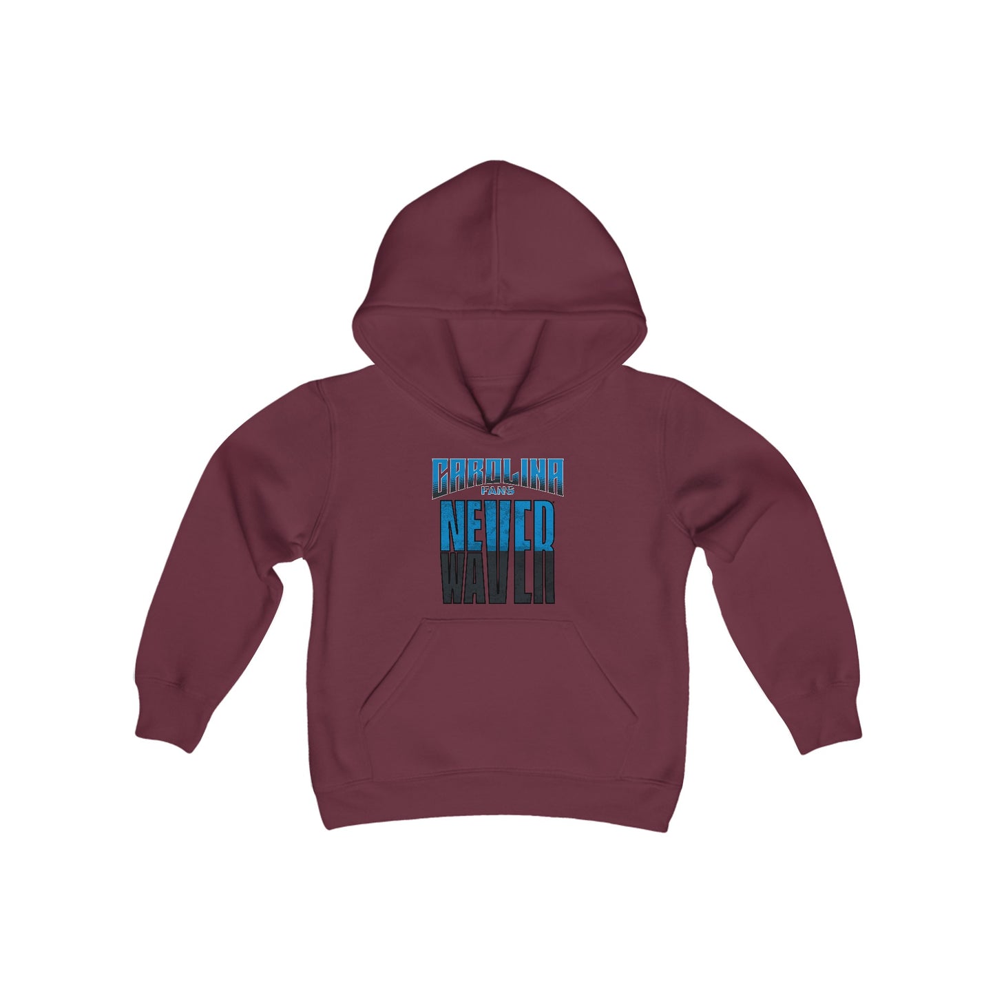 Carolina Fans Never Waver Youth Heavy Blend Hooded Sweatshirt