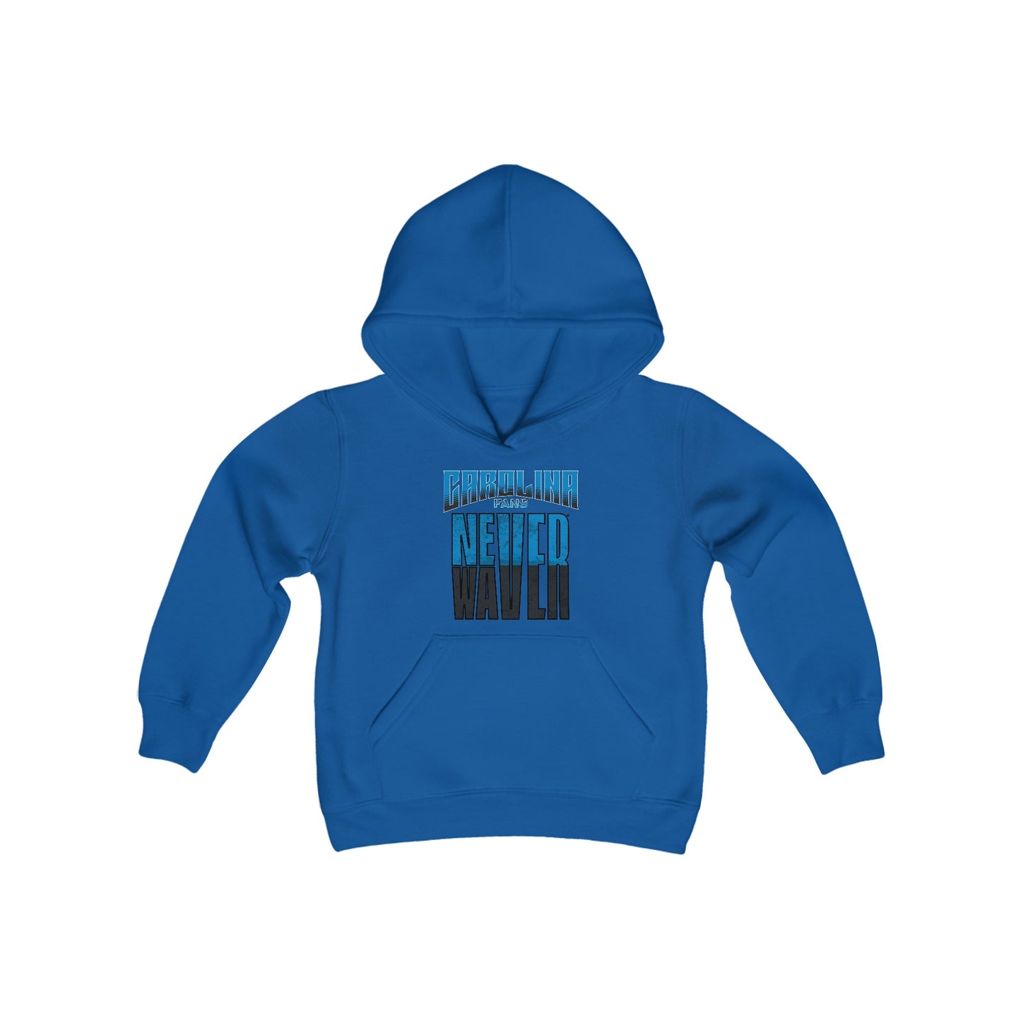 Carolina Fans Never Waver Youth Heavy Blend Hooded Sweatshirt