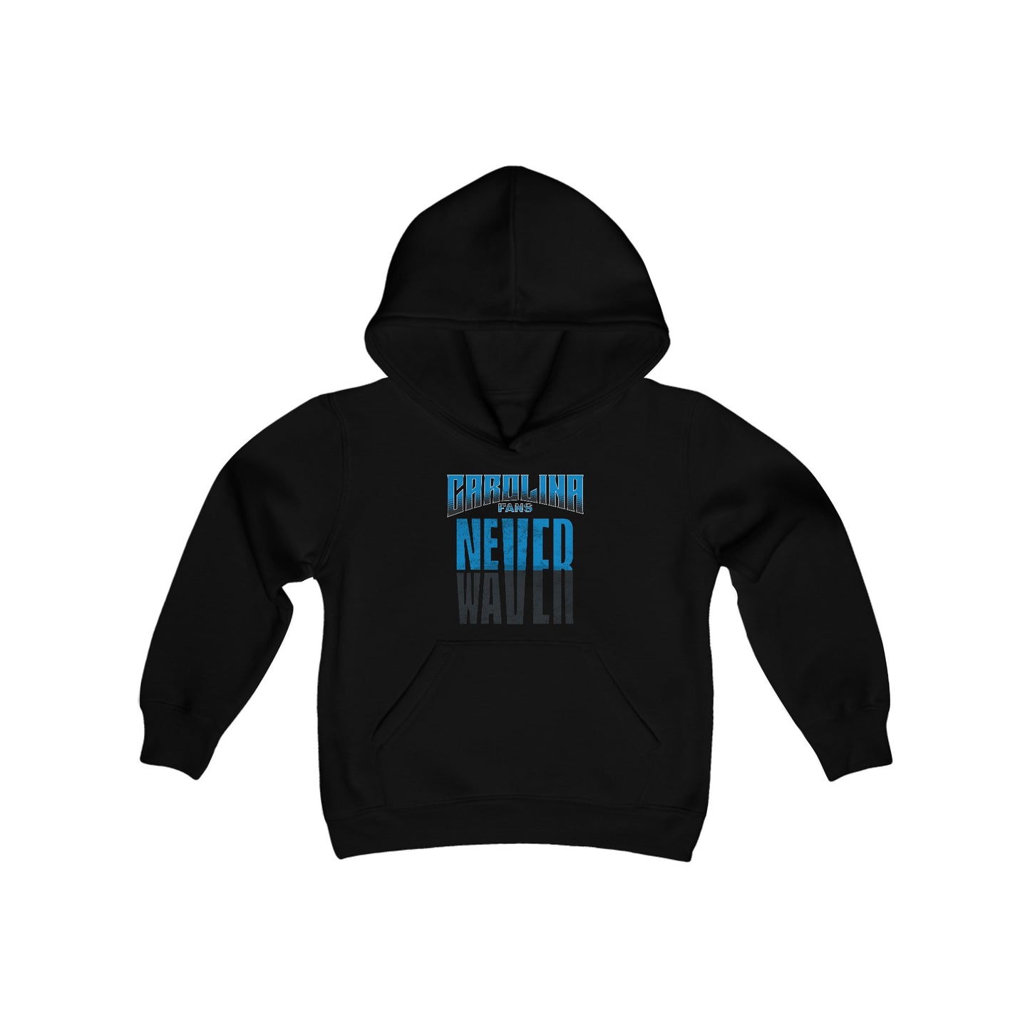 Carolina Fans Never Waver Youth Heavy Blend Hooded Sweatshirt