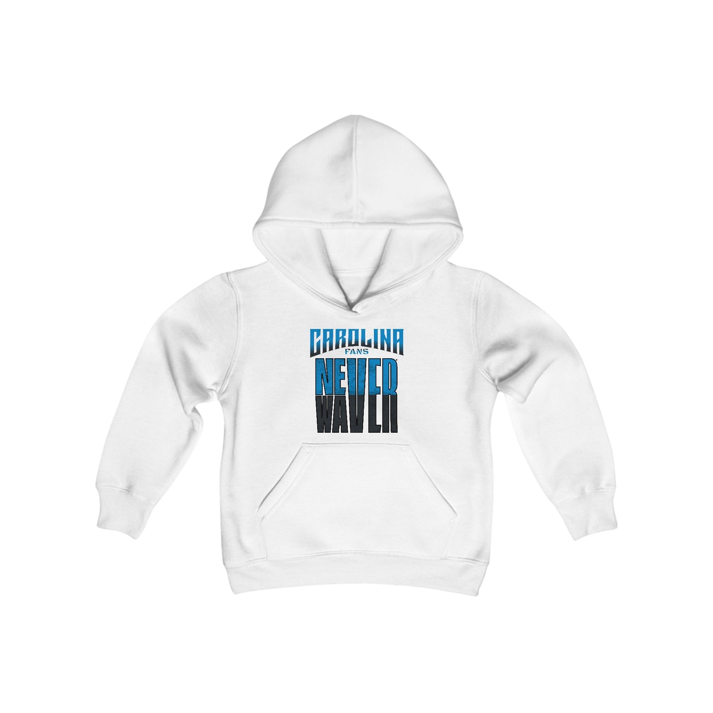 Carolina Fans Never Waver Youth Heavy Blend Hooded Sweatshirt