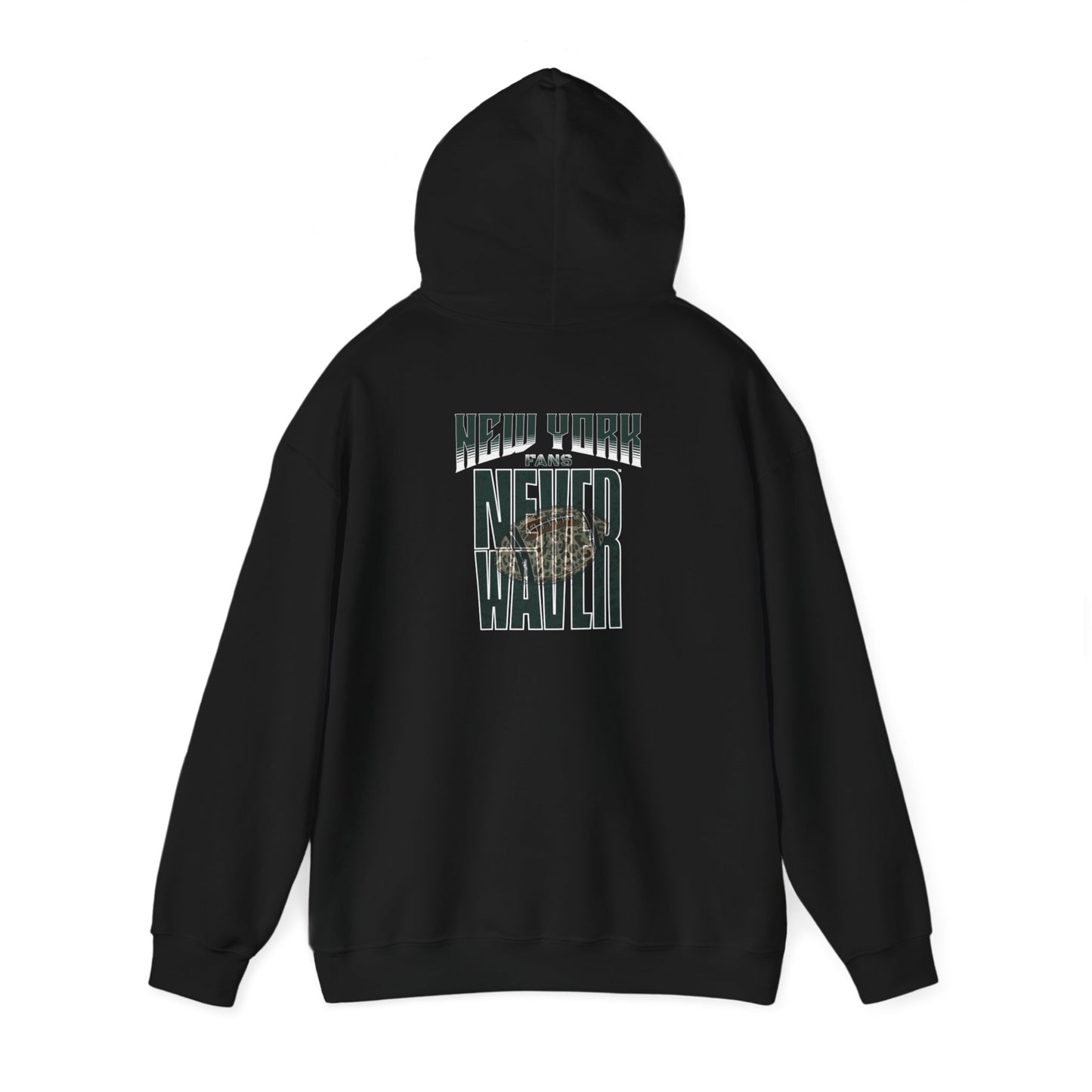 New York  Fans Never Waver W-Leopard Football Unisex Heavy Blend™ Hooded Sweatshirt