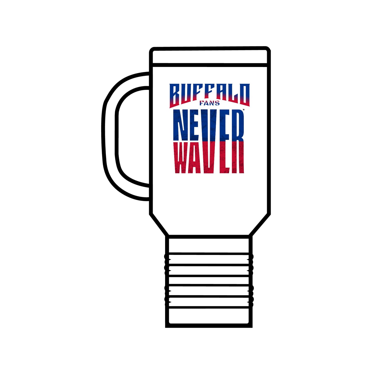 Buffalo Fans Never Waver Insulated Travel Mug, 40oz