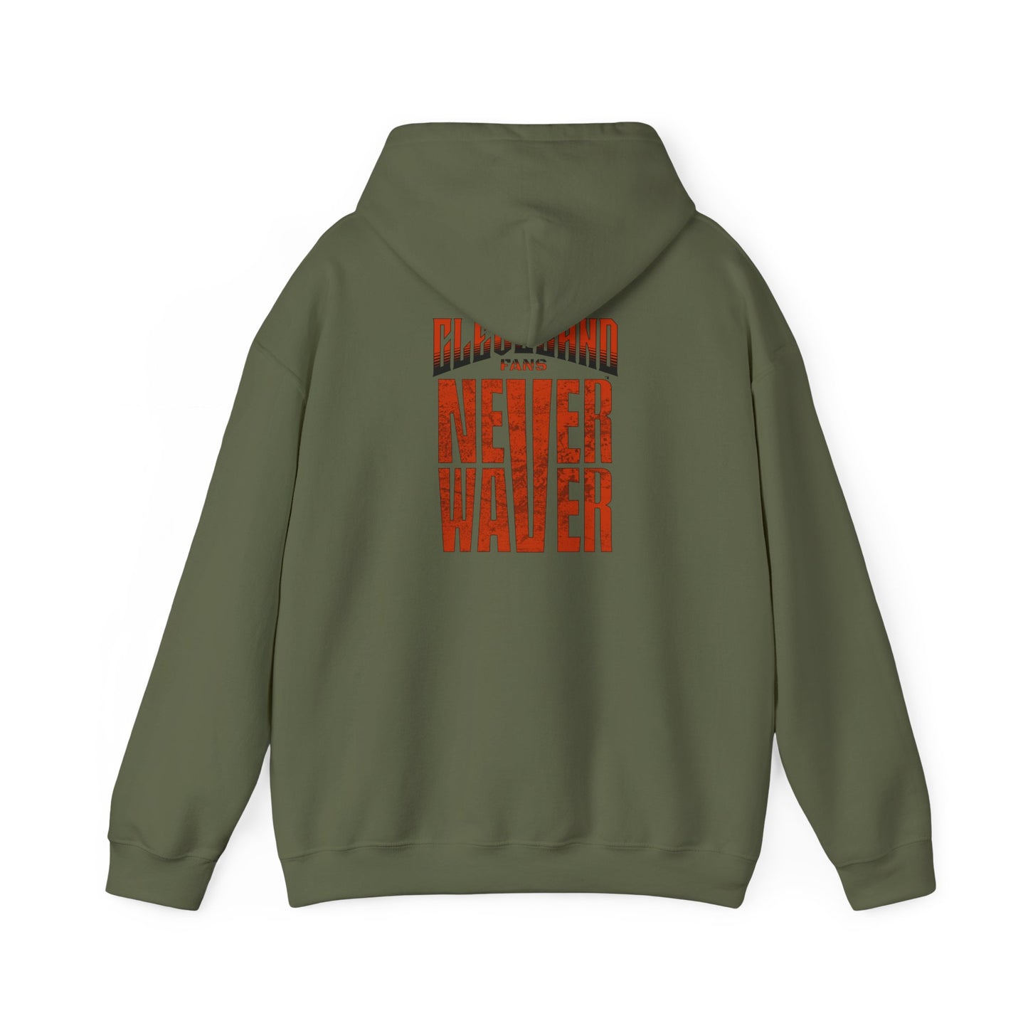 Cleveland Fans Never Waver Unisex Hooded Sweatshirt - Heavy Blend™