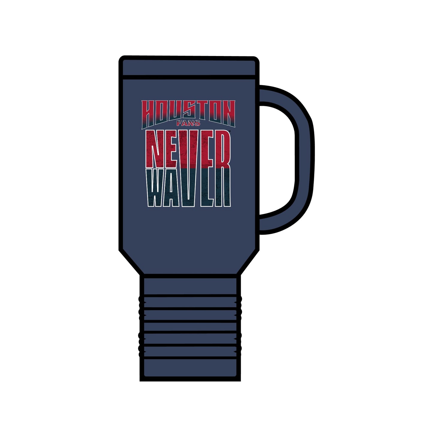 Huston Fans Never Waver Insulated Travel Mug, 40oz