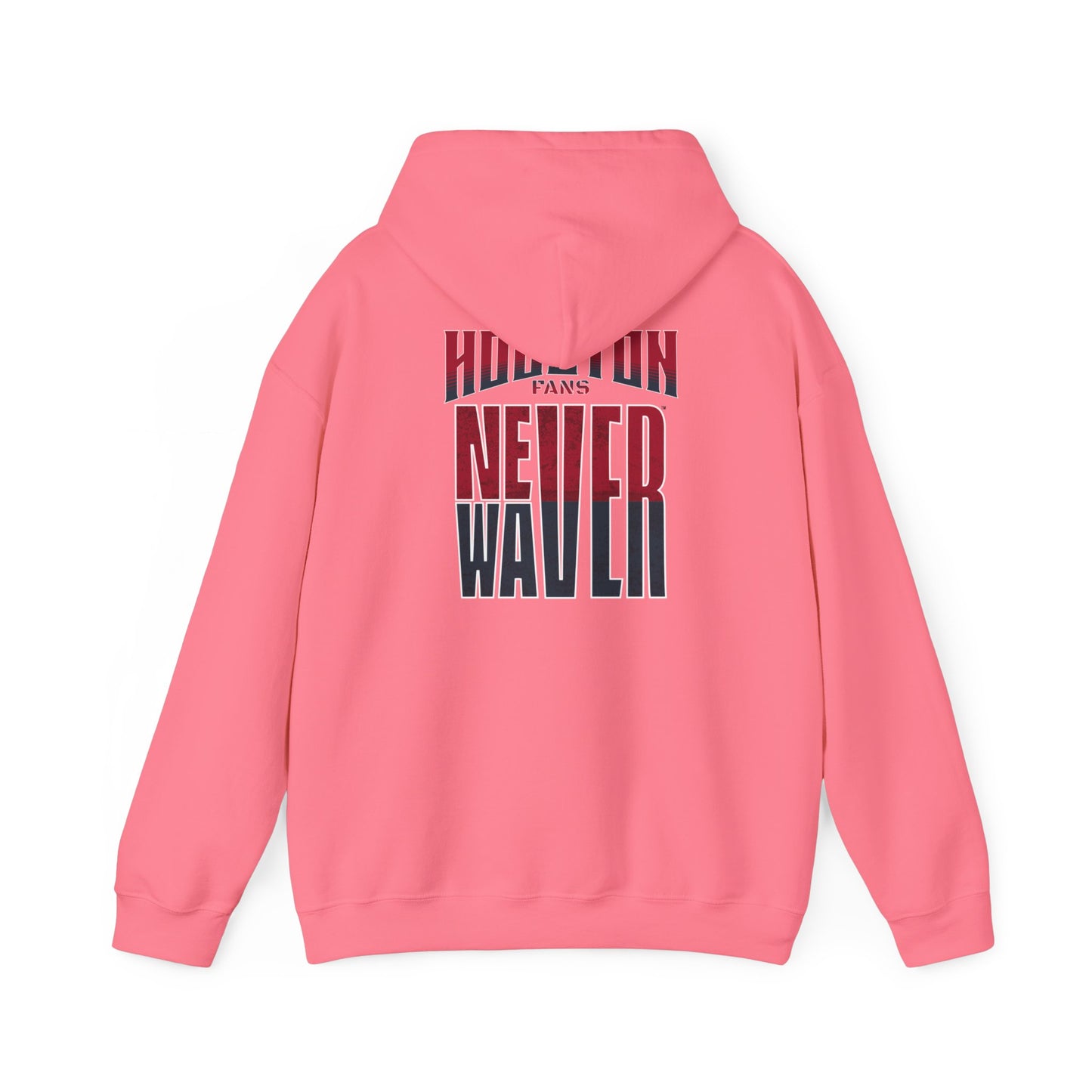 Huston Fans Never Waver Unisex Heavy Blend™ Hooded Sweatshirt