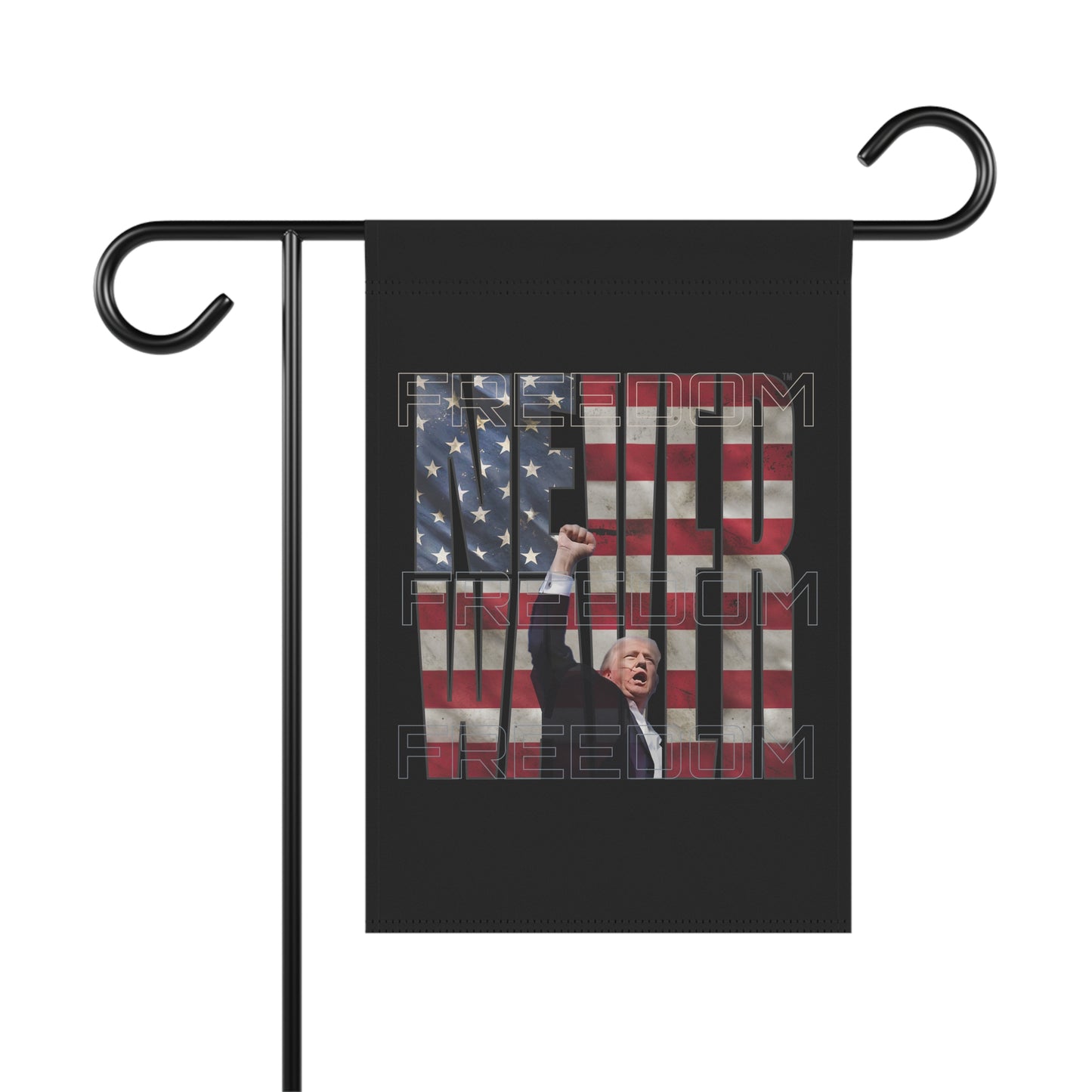 Never Waver Trump Fist Pump Garden & House Banner