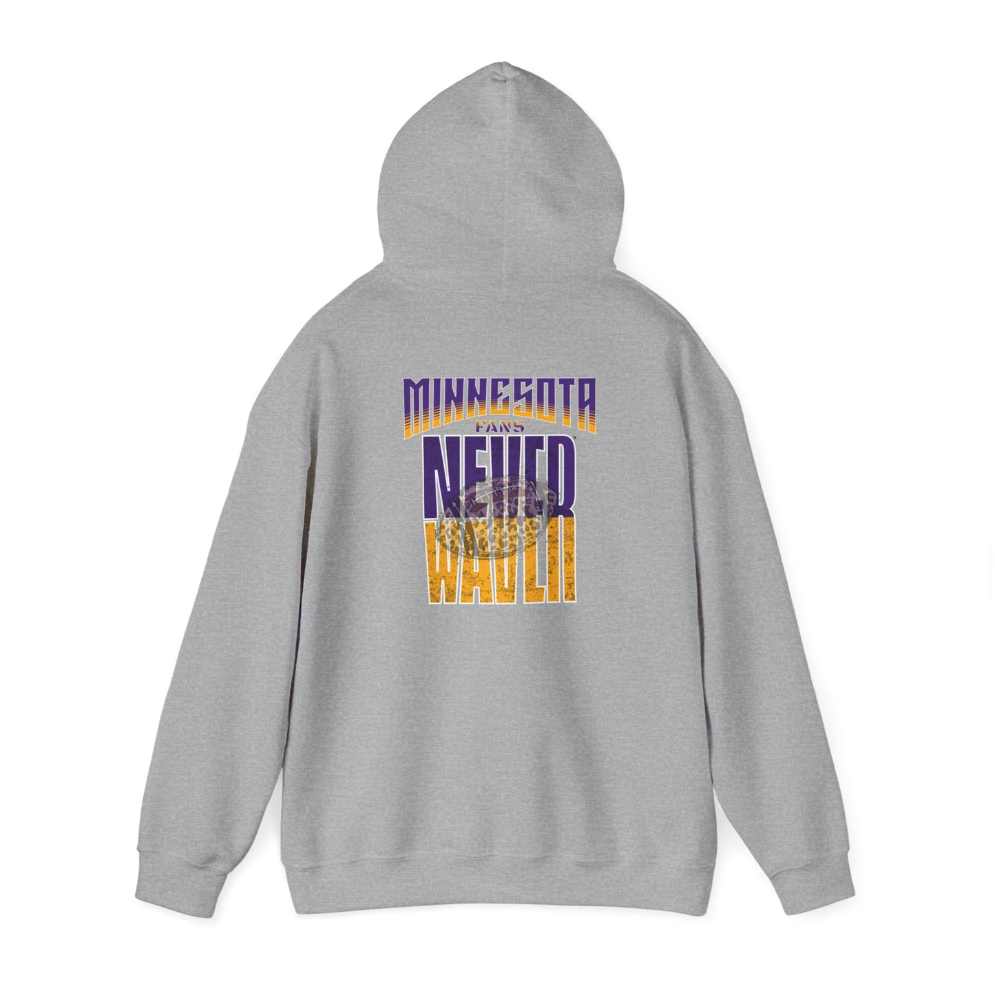 Minnesota Fans Never Waver W-Leopard Football Unisex Heavy Blend™ Hooded Sweatshirt