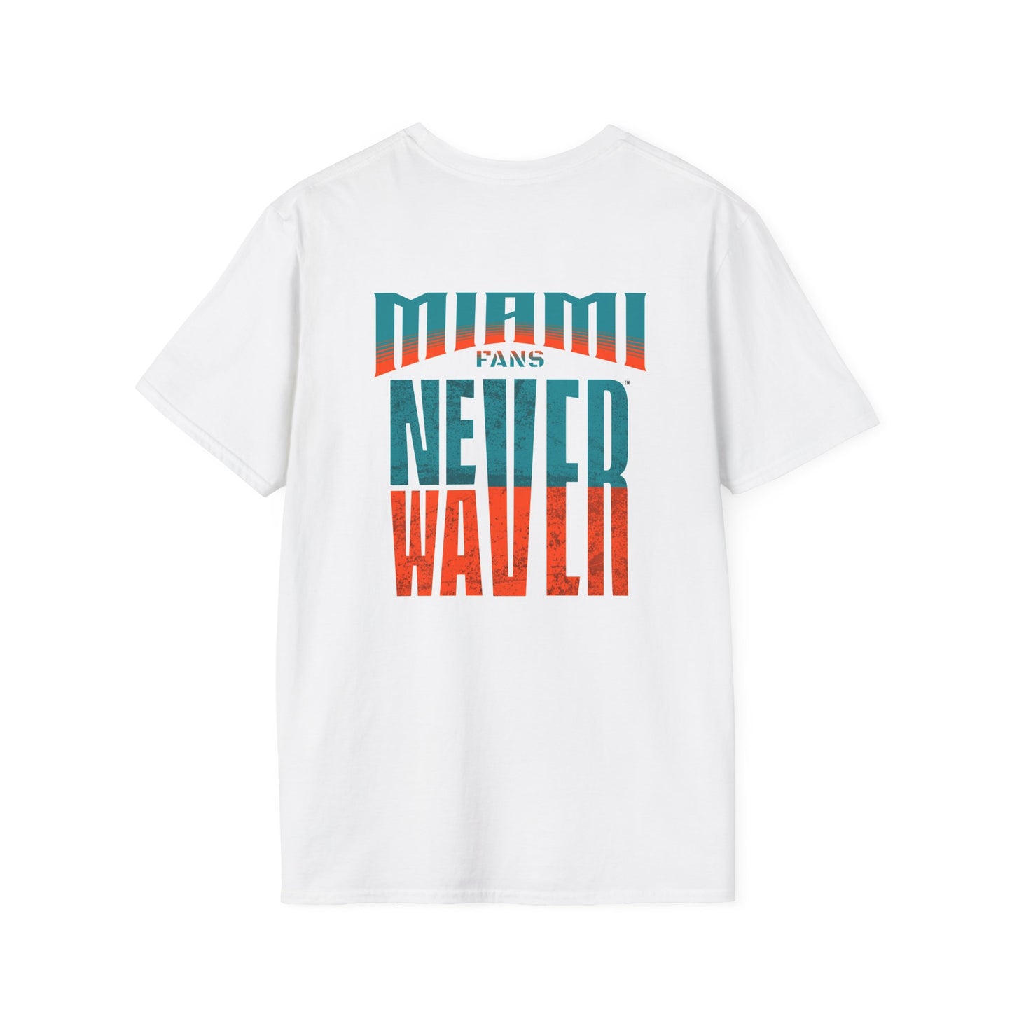 Miami Fans Never Waver Unisex Softstyle T-Shirt