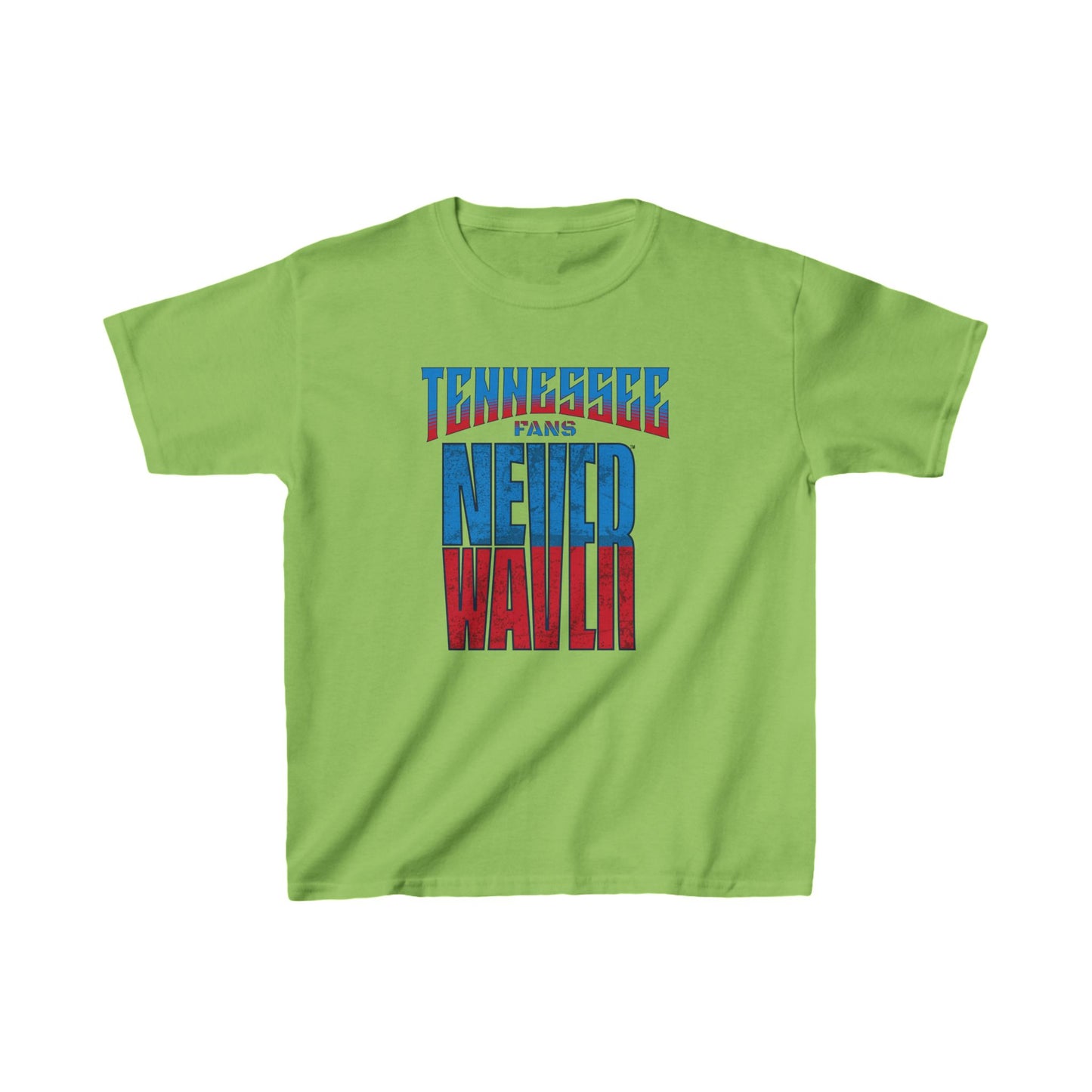 Tennessee Fans Never Waver Kids Heavy Cotton™ Tee