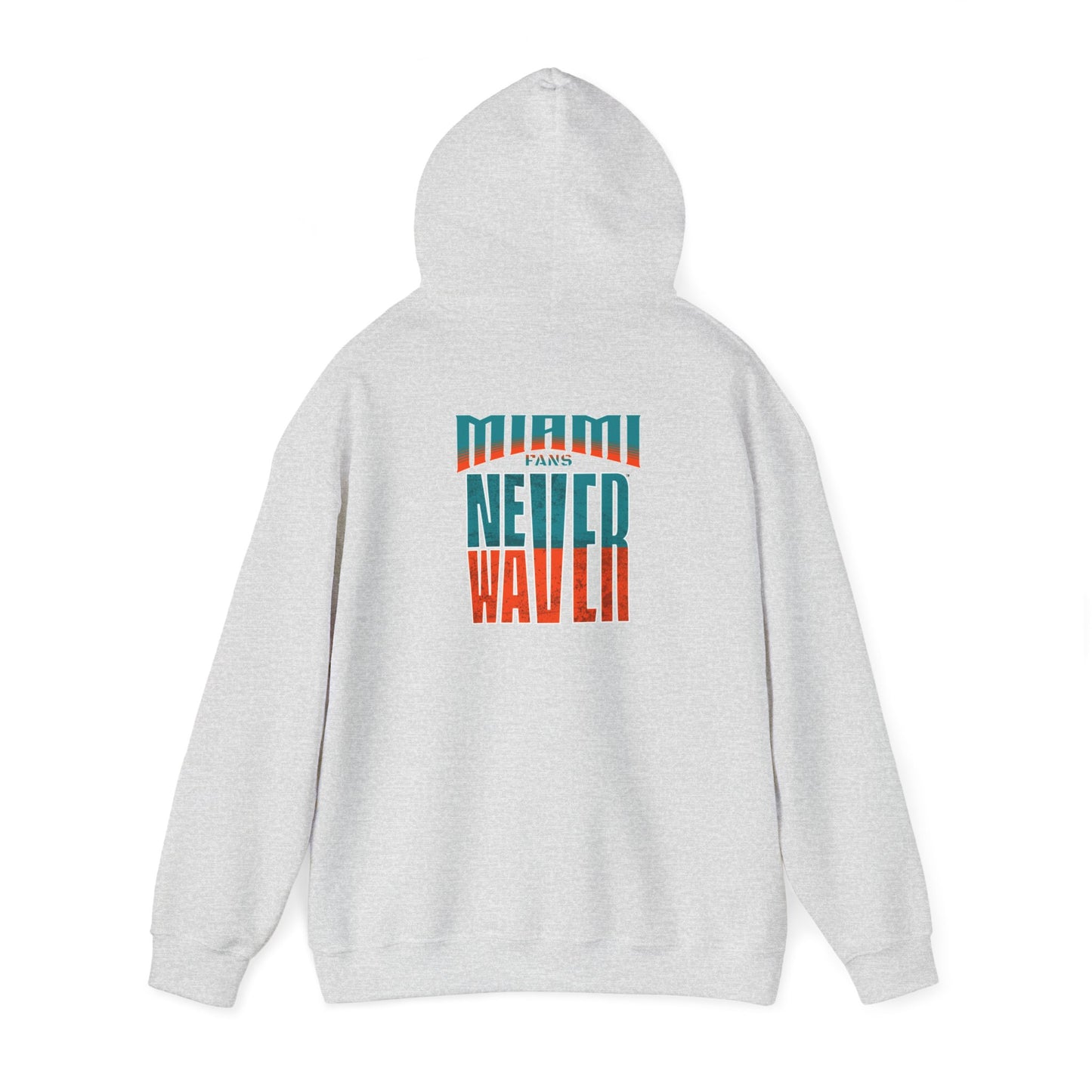 Miami Fans Never Waver Unisex Heavy Blend™ Hooded Sweatshirt