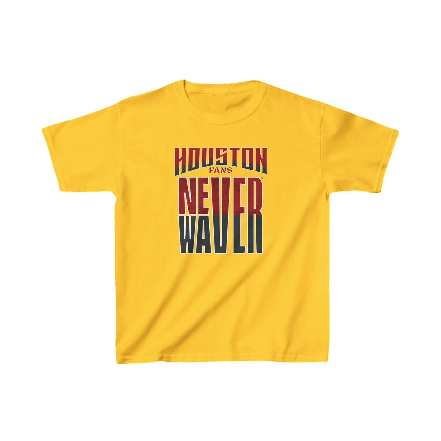 Huston Fans Never Waver Kids Heavy Cotton™ Tee