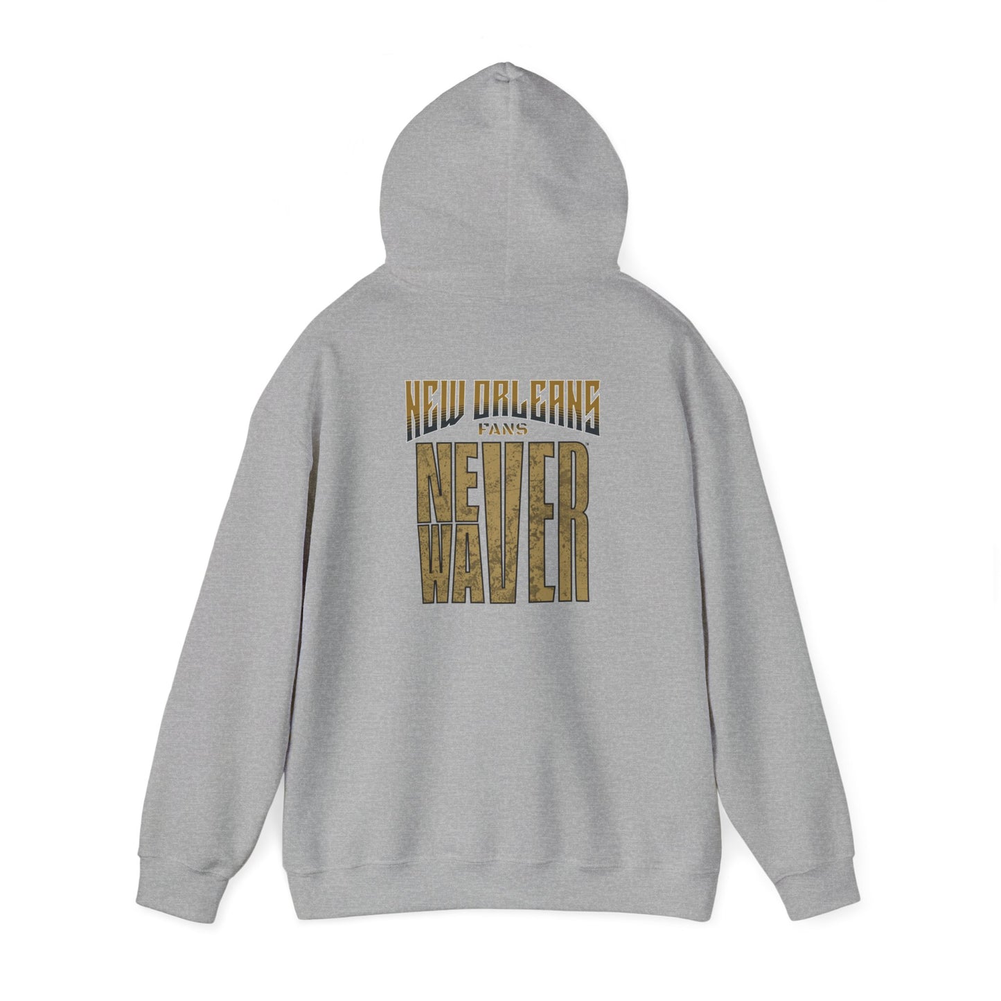 New Orleans Fans Never Waver Unisex Heavy Blend™ Hooded Sweatshirt