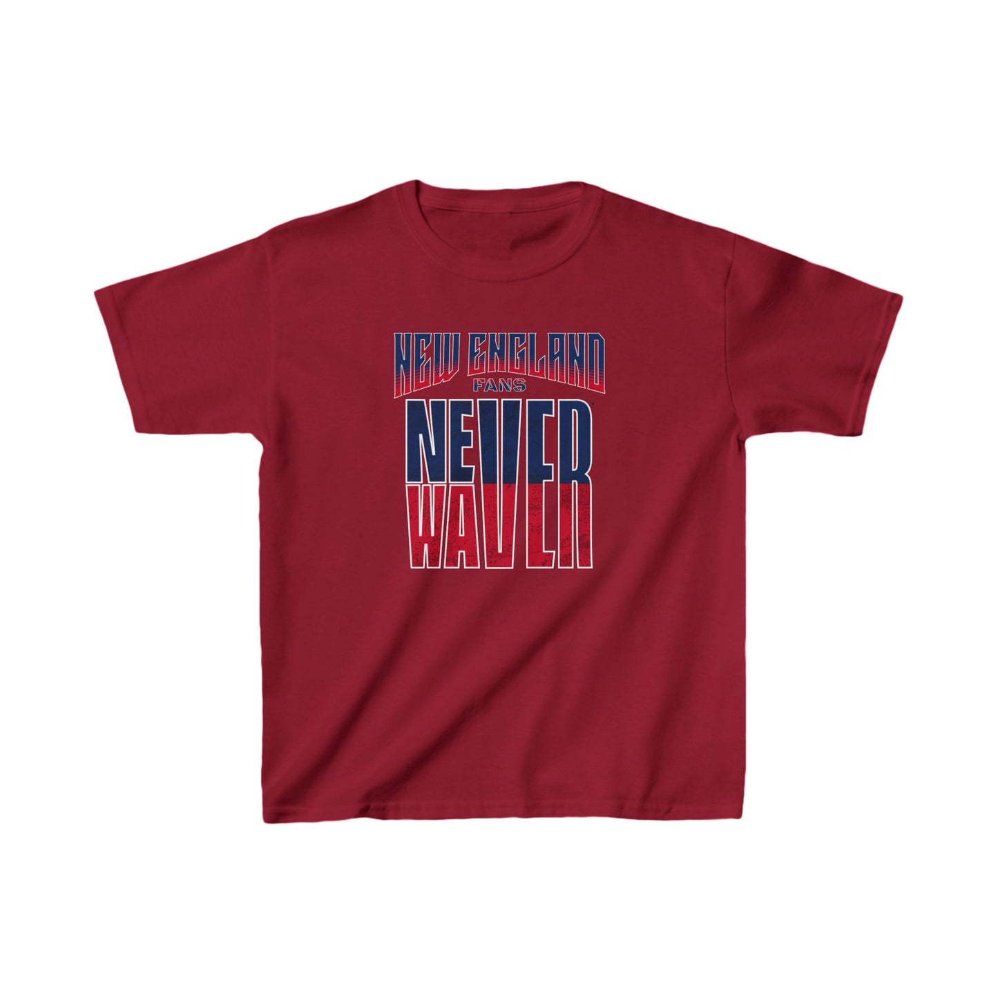 New England Fans Never Waver Kids Heavy Cotton™ Tee