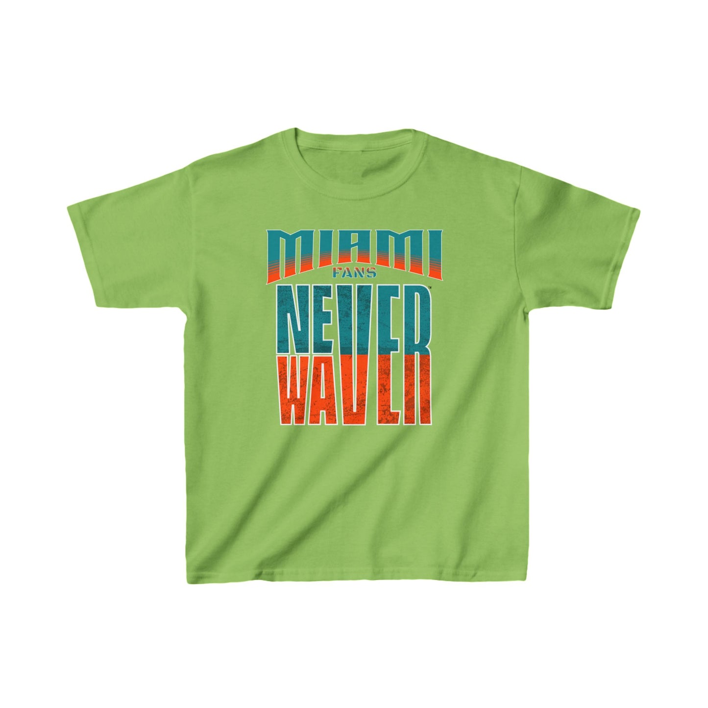 Miami Fans Never Waver Kids Heavy Cotton™ Tee