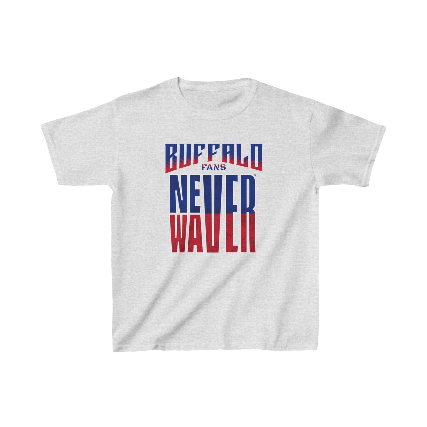 Buffalo Fans Never Waver Kids Heavy Cotton™ Tee